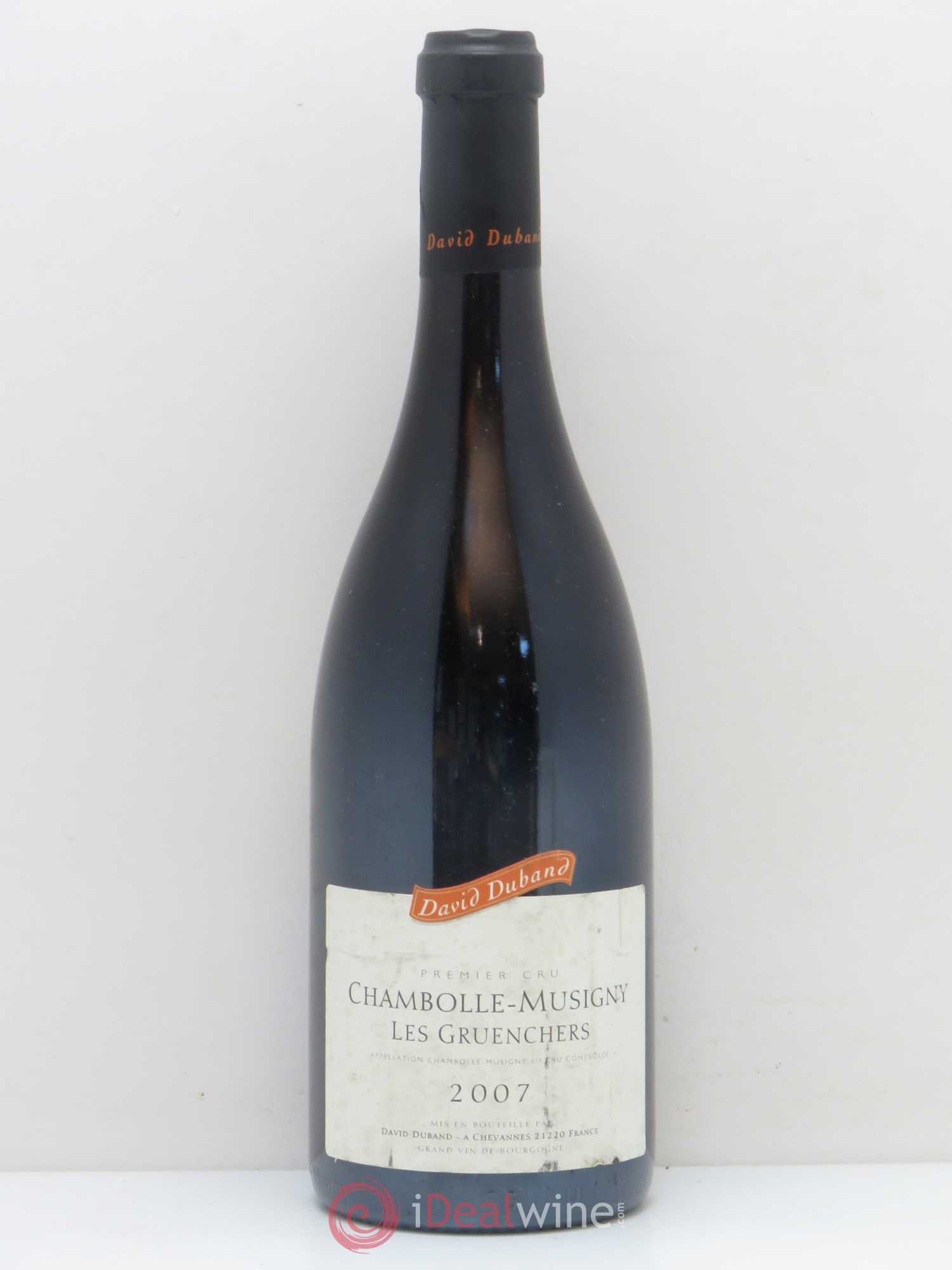 Chambolle-Musigny 1er Cru Les Gruenchers David Duband (Domaine) 2007 - Lot de 1 bouteille - 0