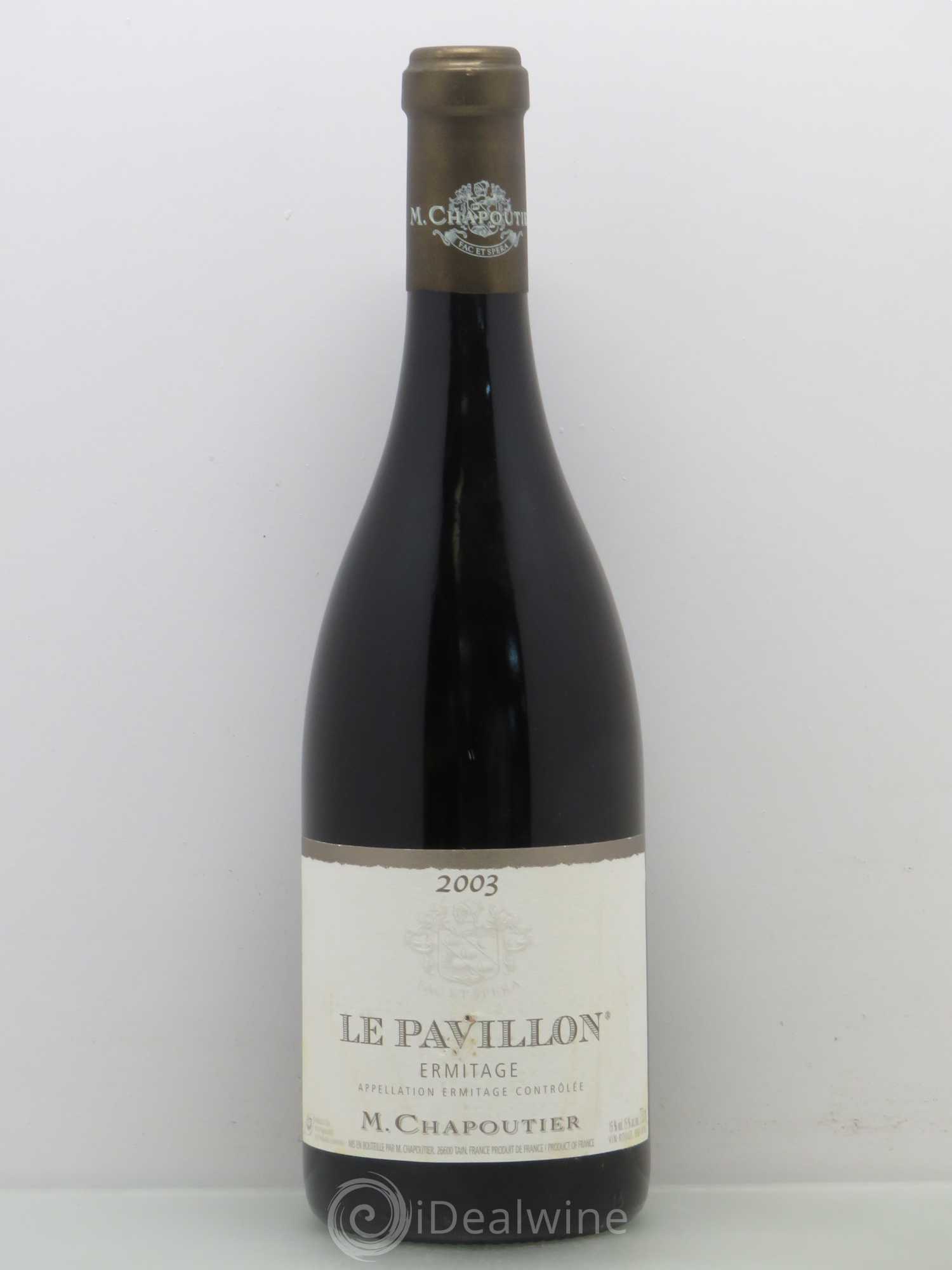 Hermitage Ermitage Le Pavillon Chapoutier 2003 - Lot de 1 bouteille - 0