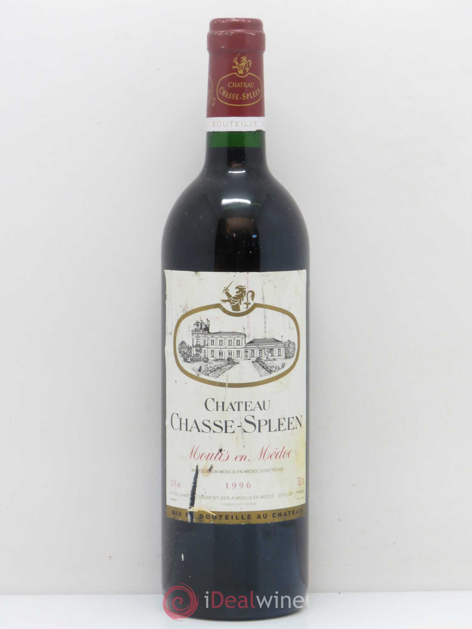Château Chasse Spleen 1996 - Lot de 1 bouteille - 0
