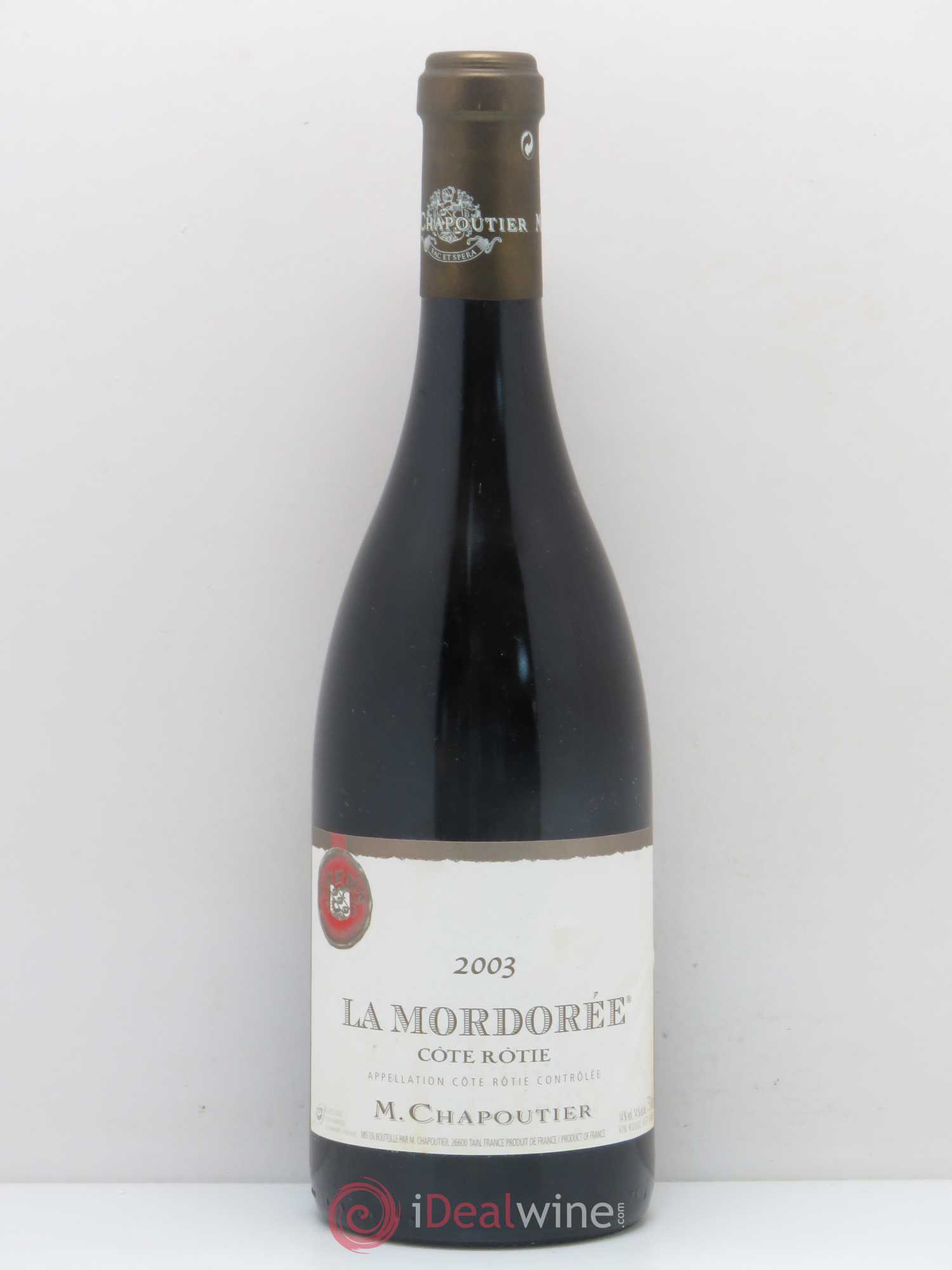 Côte-Rôtie La Mordorée Chapoutier 2003 - Lot de 1 bouteille - 0