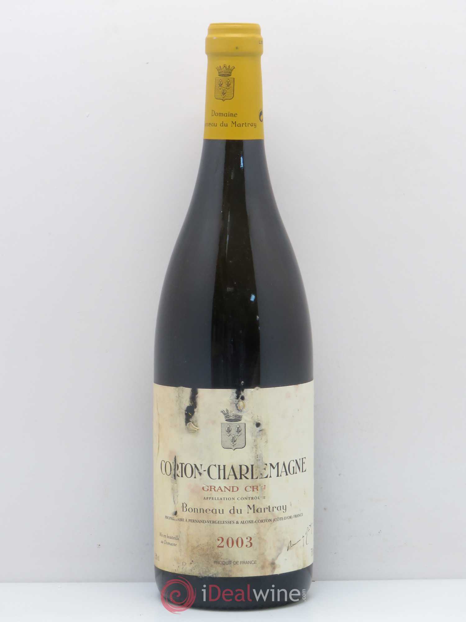 Corton-Charlemagne Grand Cru Bonneau du Martray (Domaine) 2003 - Posten von 1 Flasche - 0