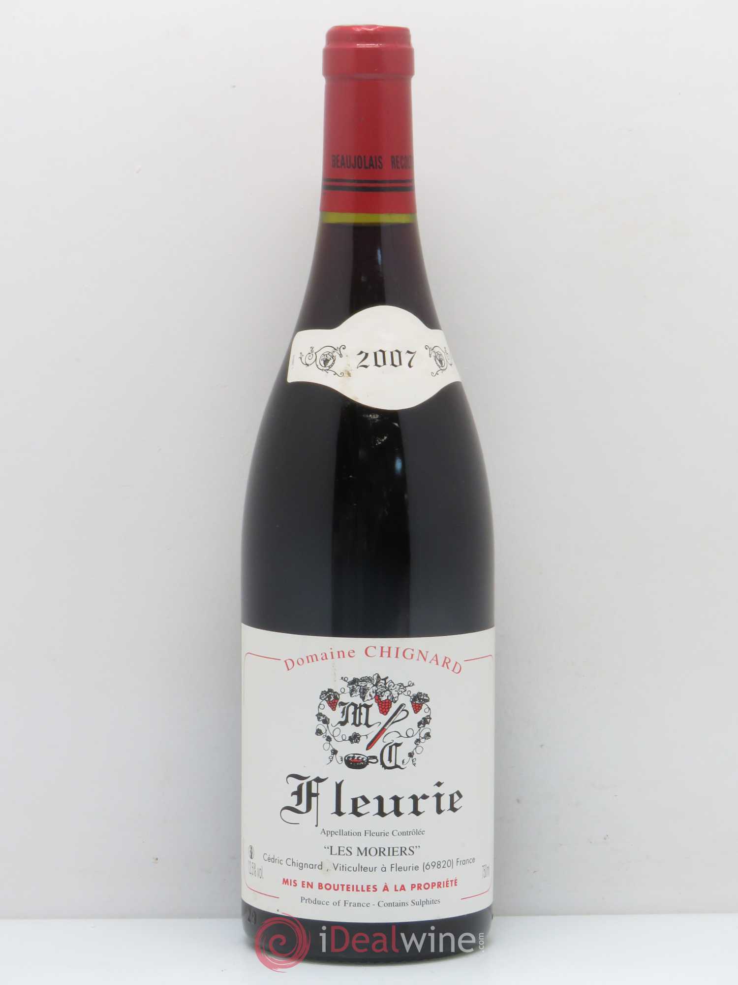 Fleurie Les Moriers Chignard (Domaine) (sans prix de réserve) 2007 - Lot de 1 bouteille - 0