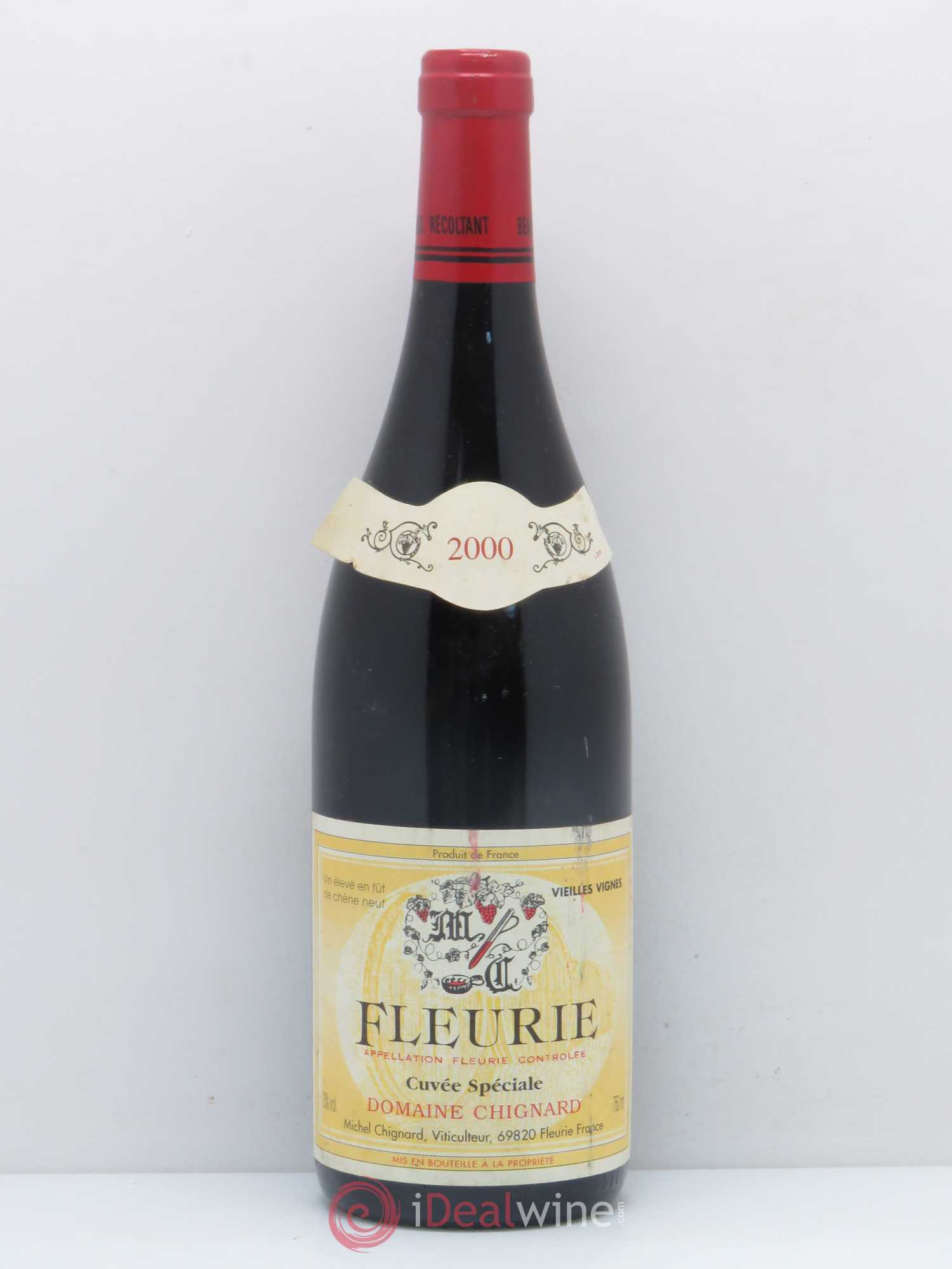 Fleurie Cuvée Spéciale Vieilles Vignes Chignard (Domaine) 2000 - Lot de 1 bouteille - 0