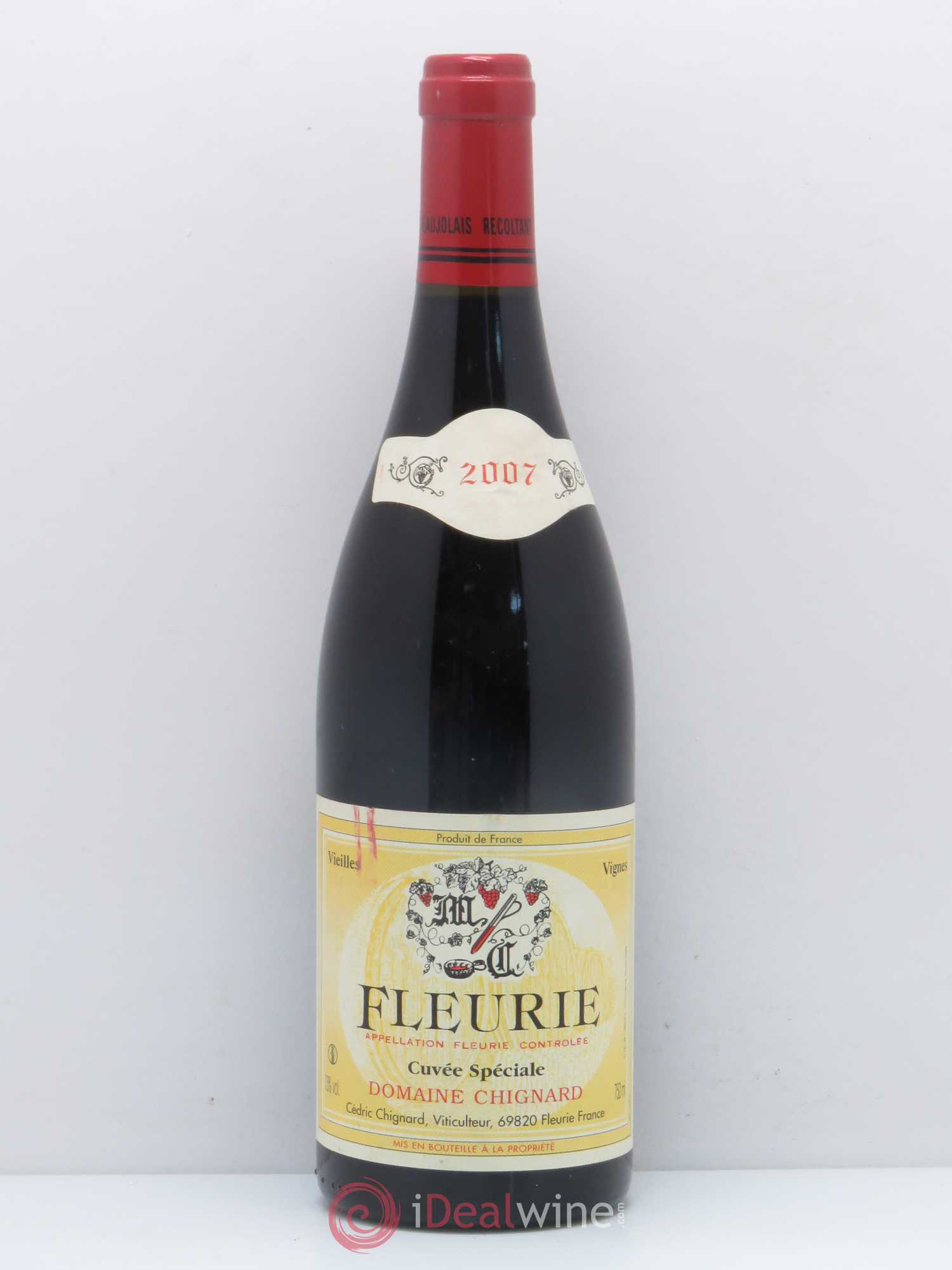 Fleurie Cuvée Spéciale Vieilles Vignes Chignard (Domaine) 2007 - Lot de 1 bouteille - 0