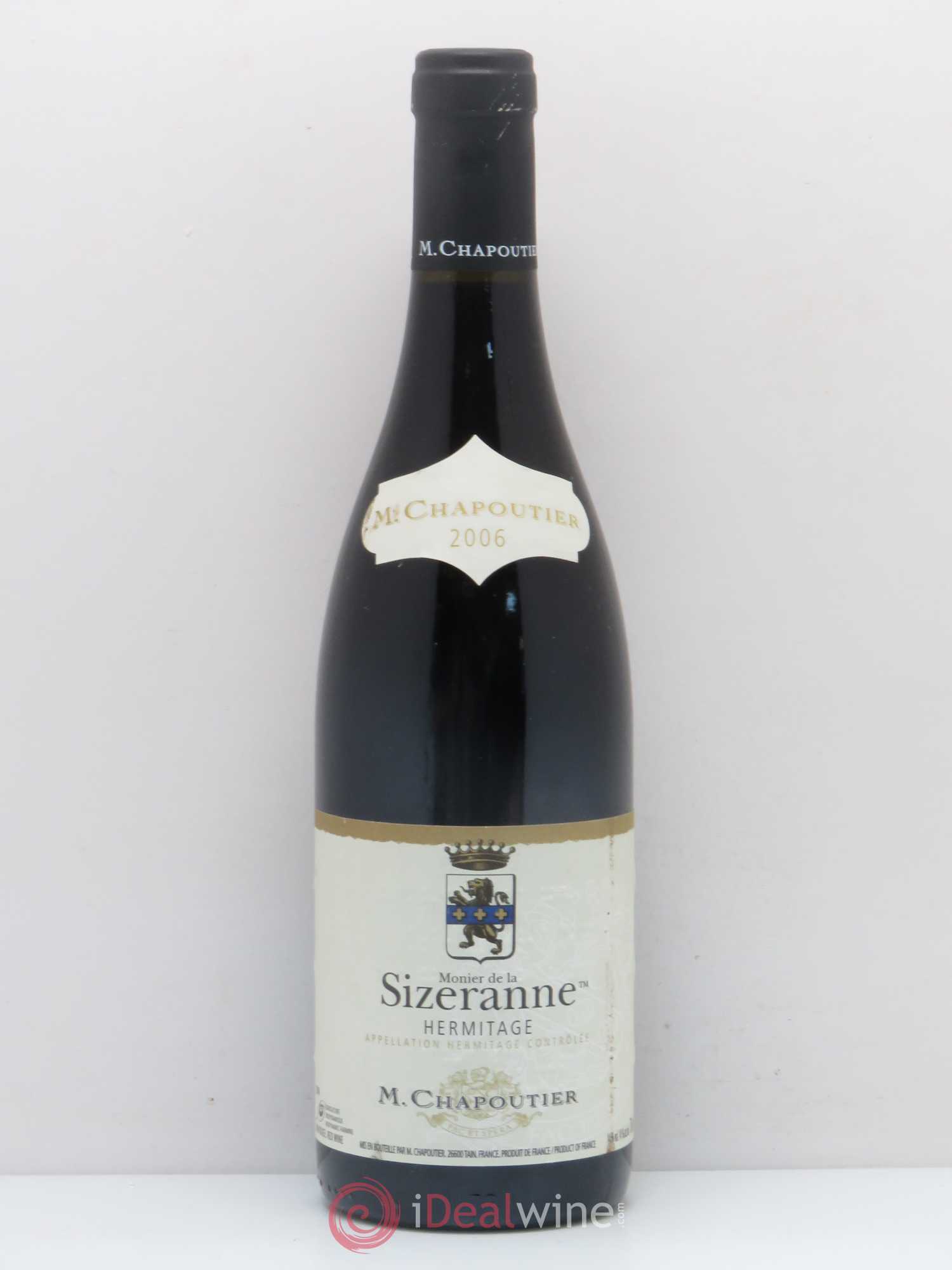 Hermitage Monier de La Sizeranne Chapoutier 2006 - Lot de 1 bouteille - 0