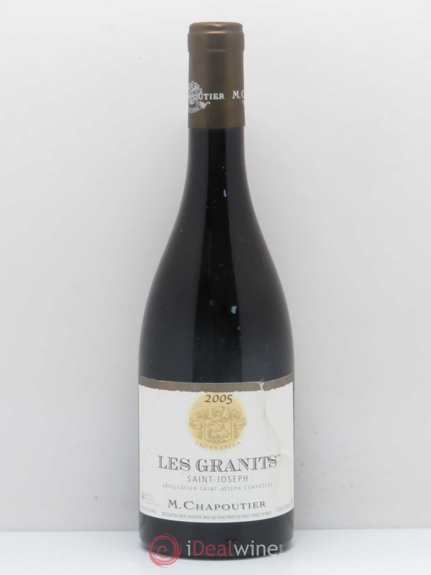 Saint-Joseph Les Granits Chapoutier 2005 - Lot de 1 bouteille - 0