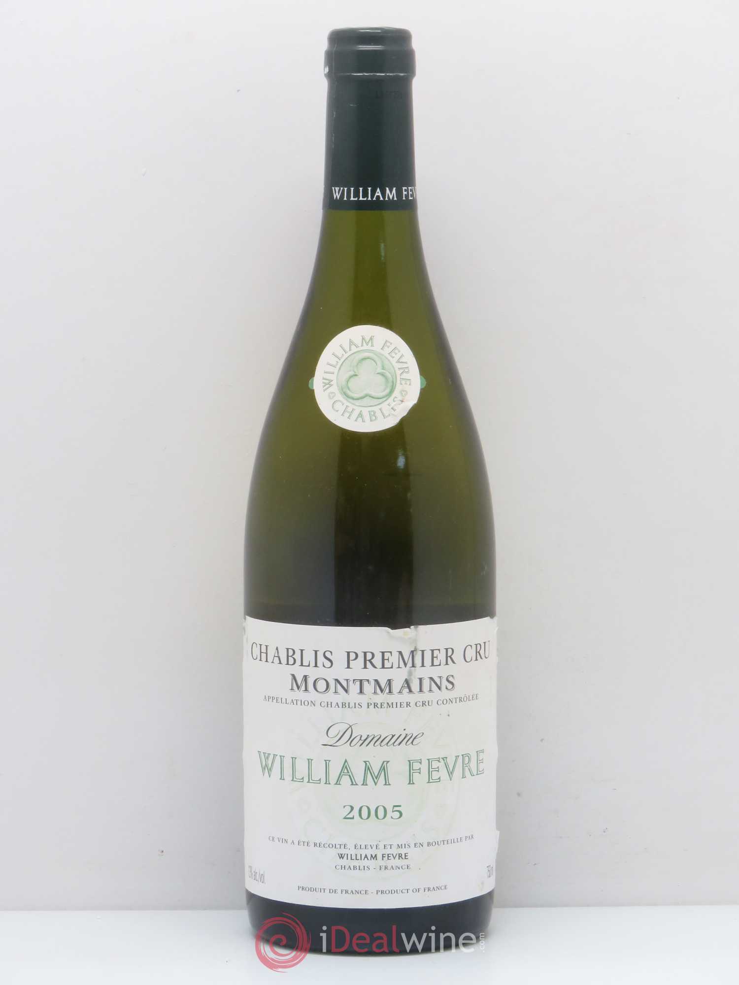 Chablis 1er Cru Montmains William Fèvre 2005 - Lot de 1 bouteille - 0