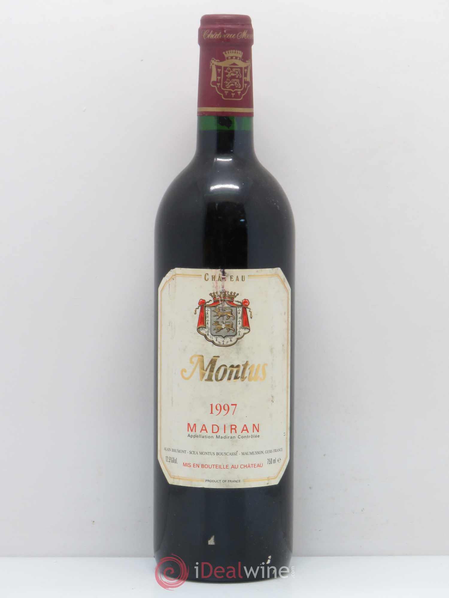 Madiran Château Montus Alain Brumont 1997 - Lot de 1 bouteille - 0