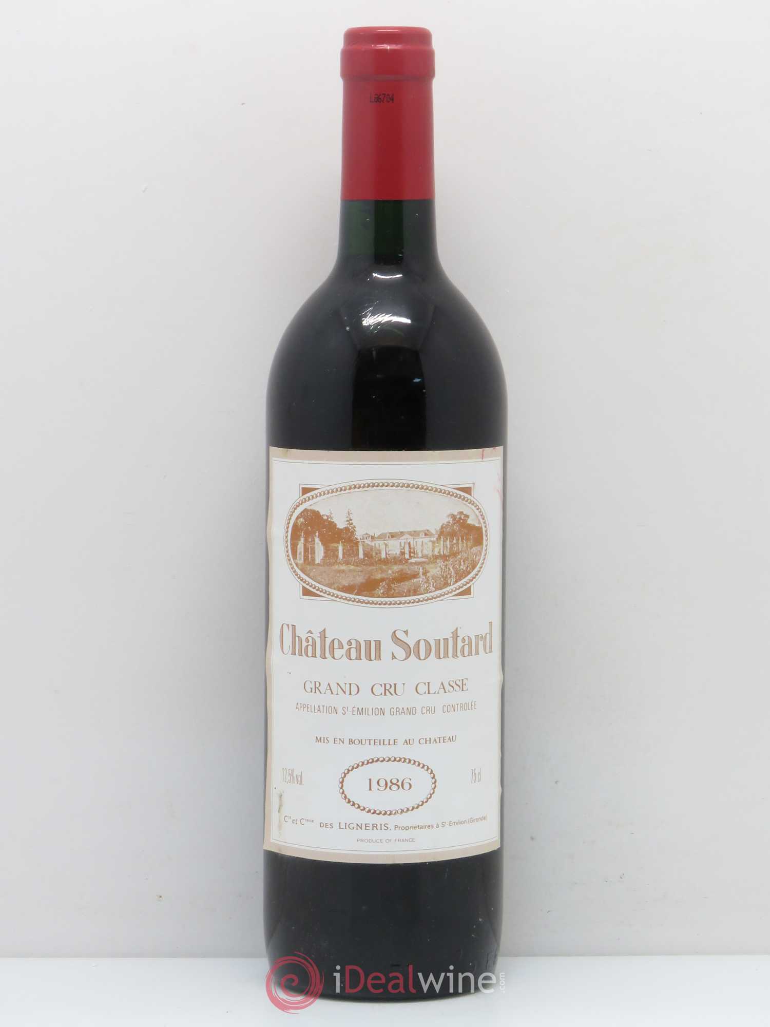 Château Soutard Grand Cru Classé 1986 - Lot de 1 bouteille - 0