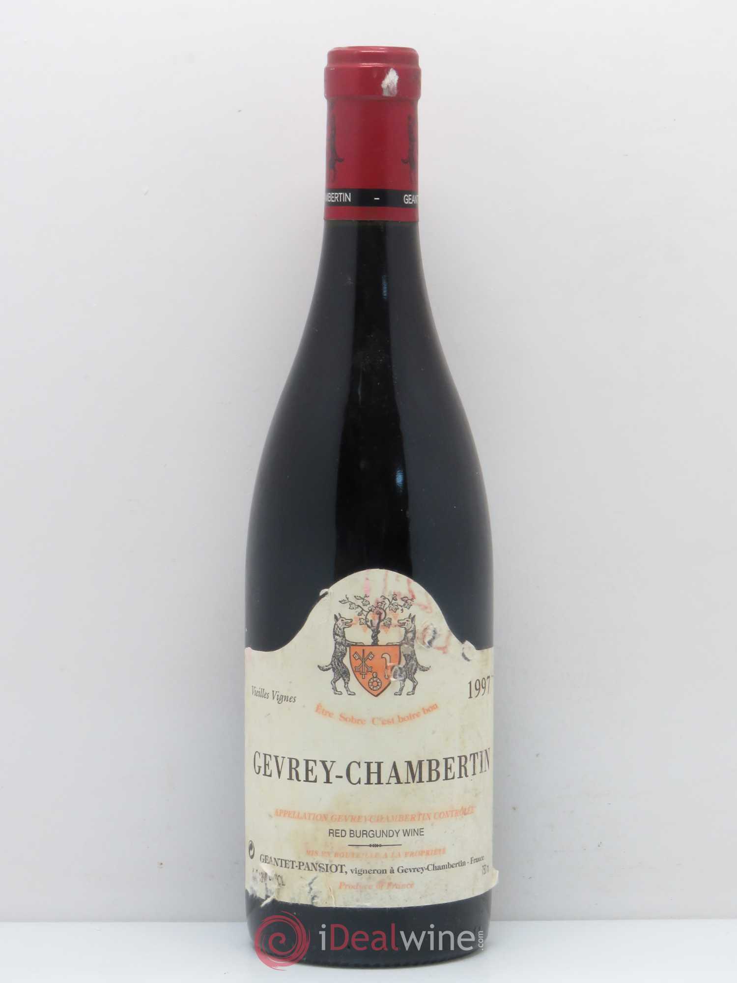 Gevrey-Chambertin Vieilles vignes Geantet-Pansiot 1997 - Lot de 1 bouteille - 0