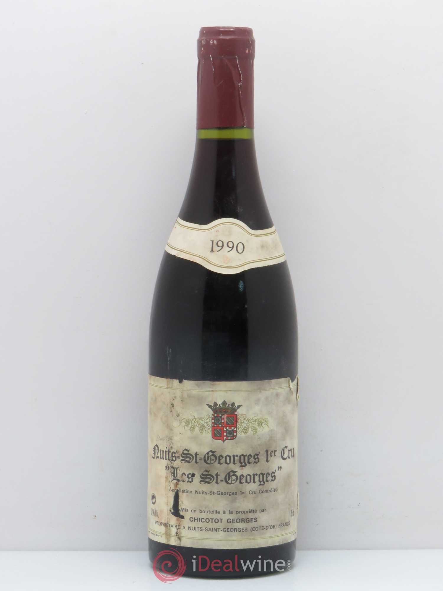 Nuits-Saint-Georges 1er Cru Les Saint Georges Chicotot 1990 - Posten von 1 Flasche - 0