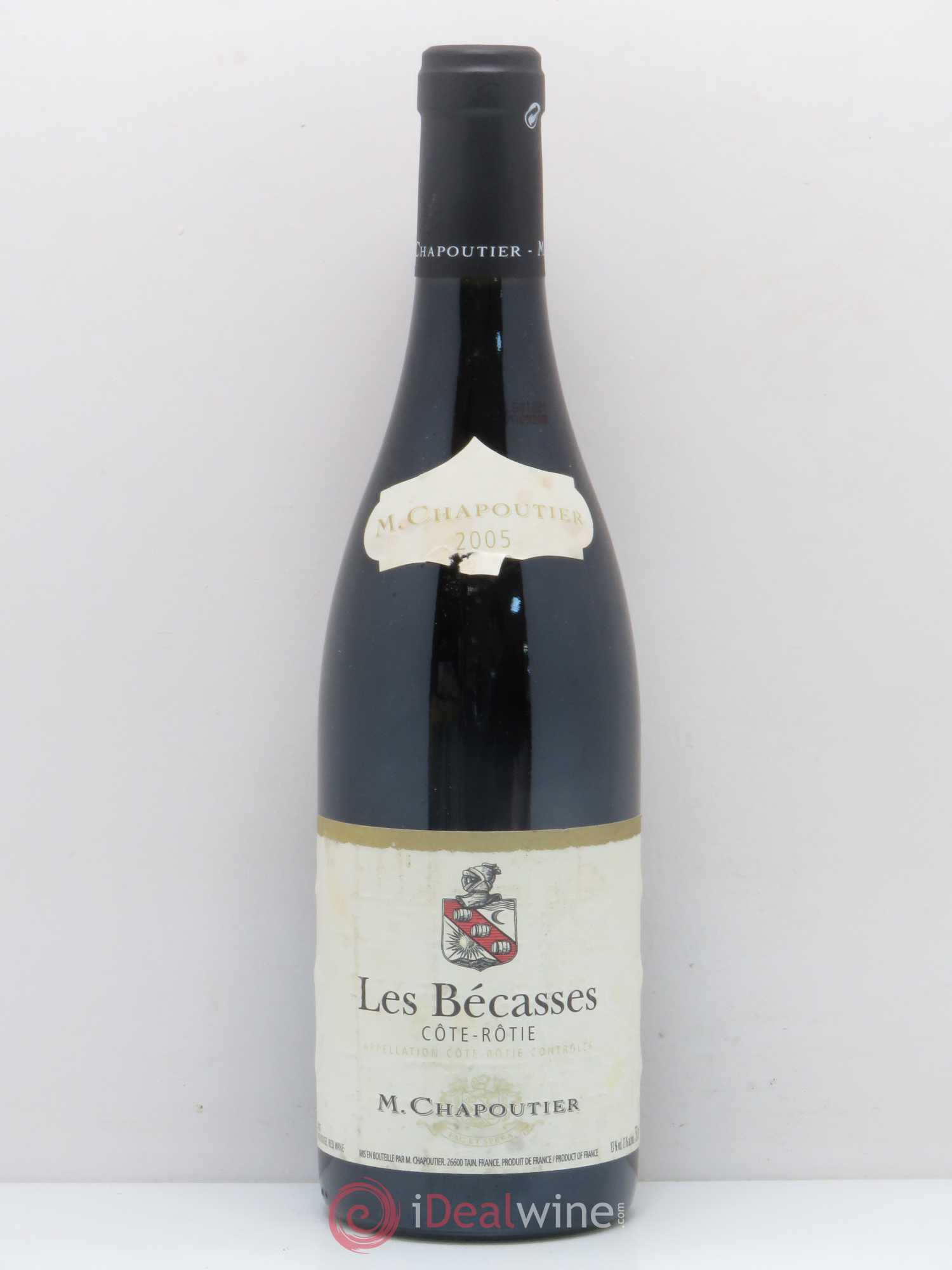 Côte-Rôtie Les Bécasses Chapoutier 2005 - Lot de 1 bouteille - 0