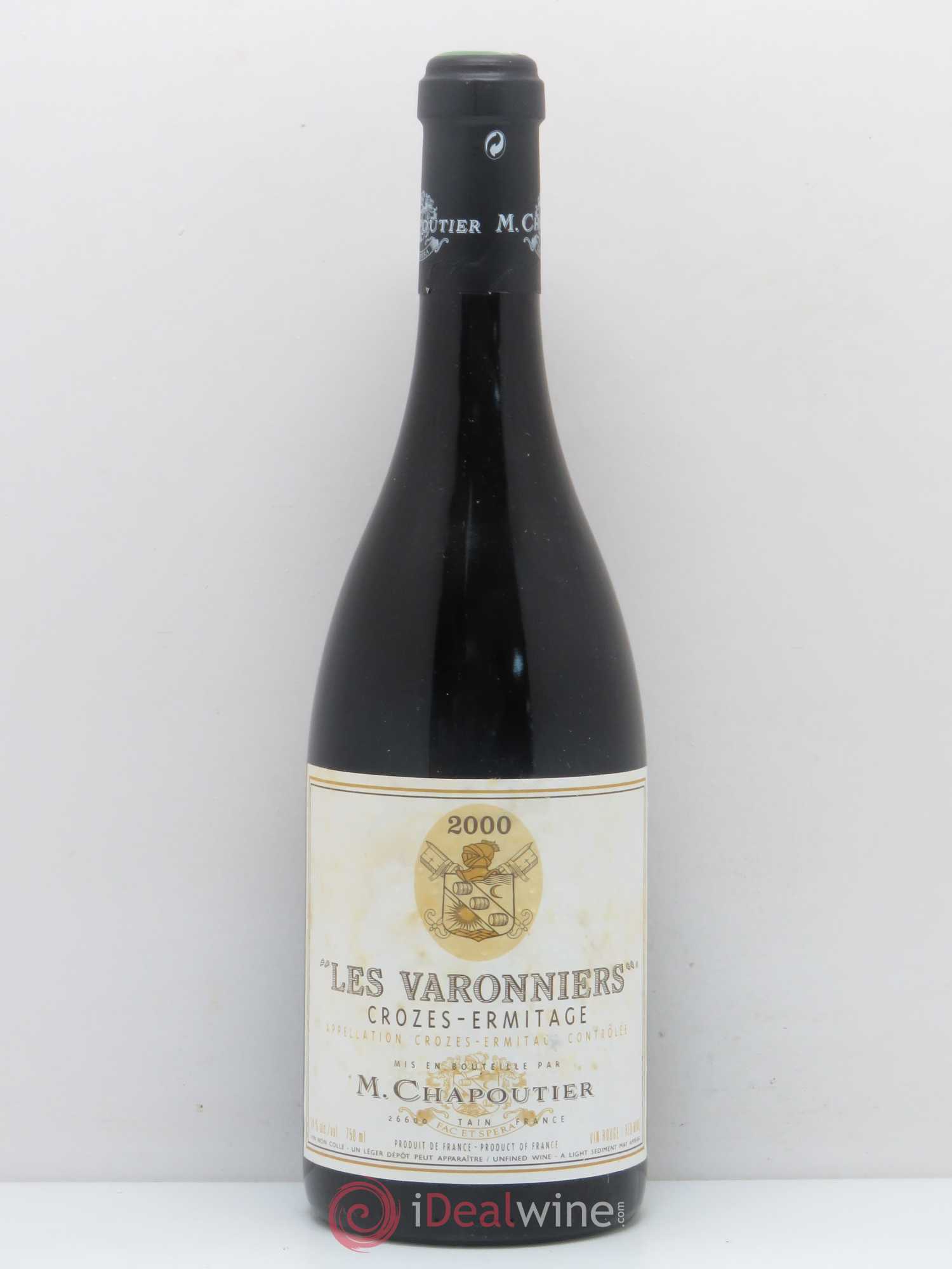 Crozes-Hermitage Les Varonniers Chapoutier 2000 - Lot de 1 bouteille - 0