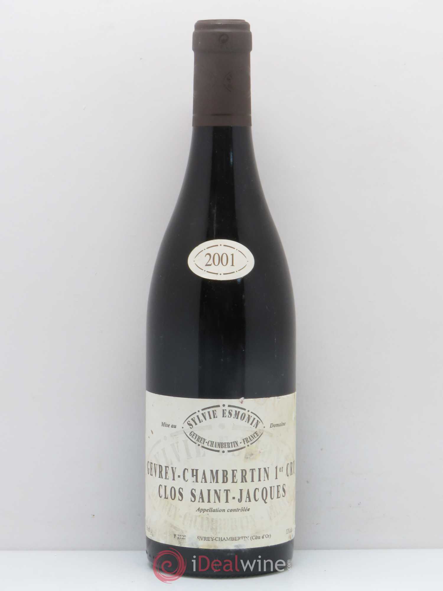 Gevrey-Chambertin 1er Cru Clos Saint Jacques Sylvie Esmonin 2001 - Lot de 1 bouteille - 0