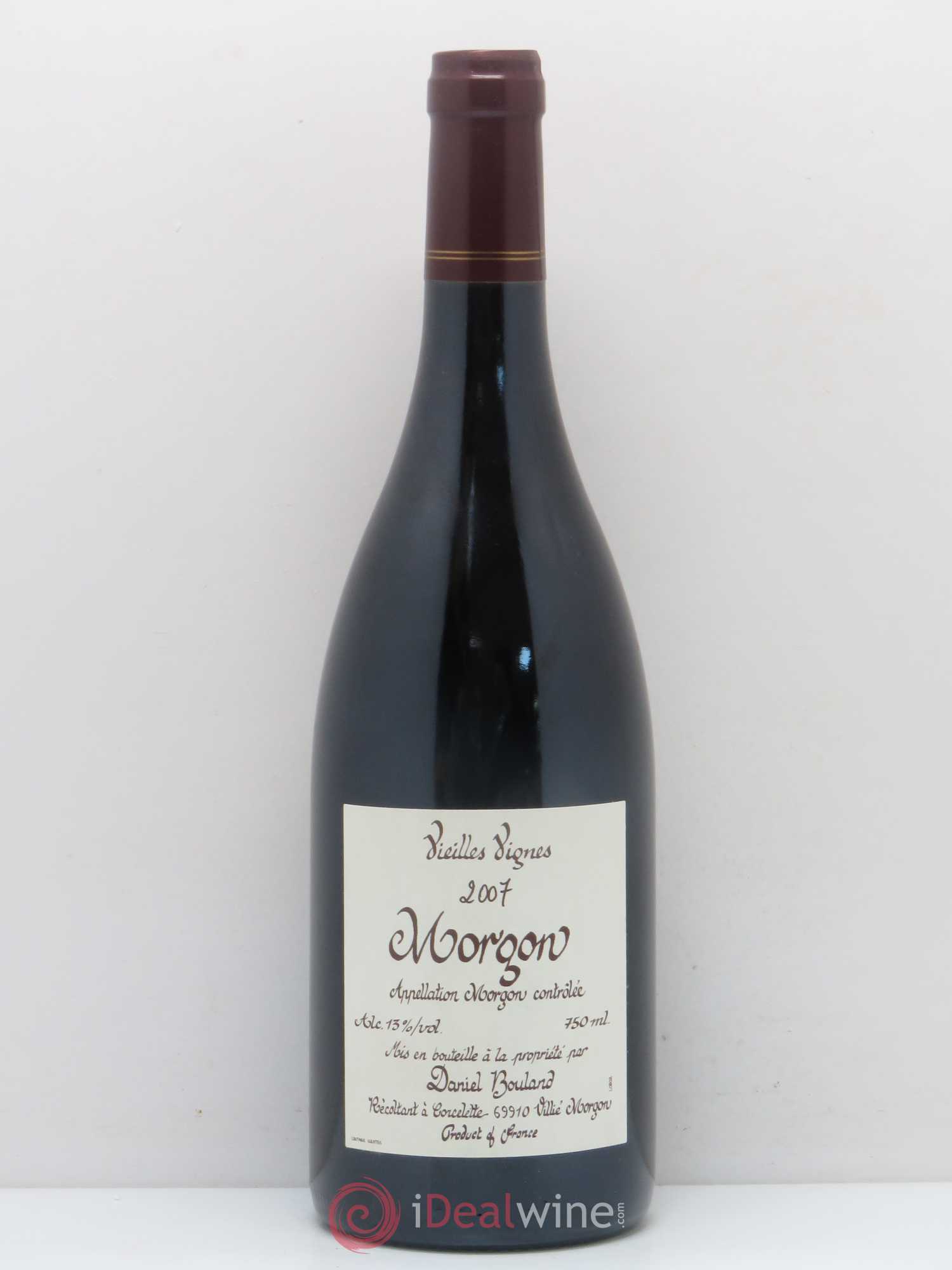 Morgon Vieilles Vignes Daniel Bouland (Domaine) 2007 - Lot de 1 bouteille - 0