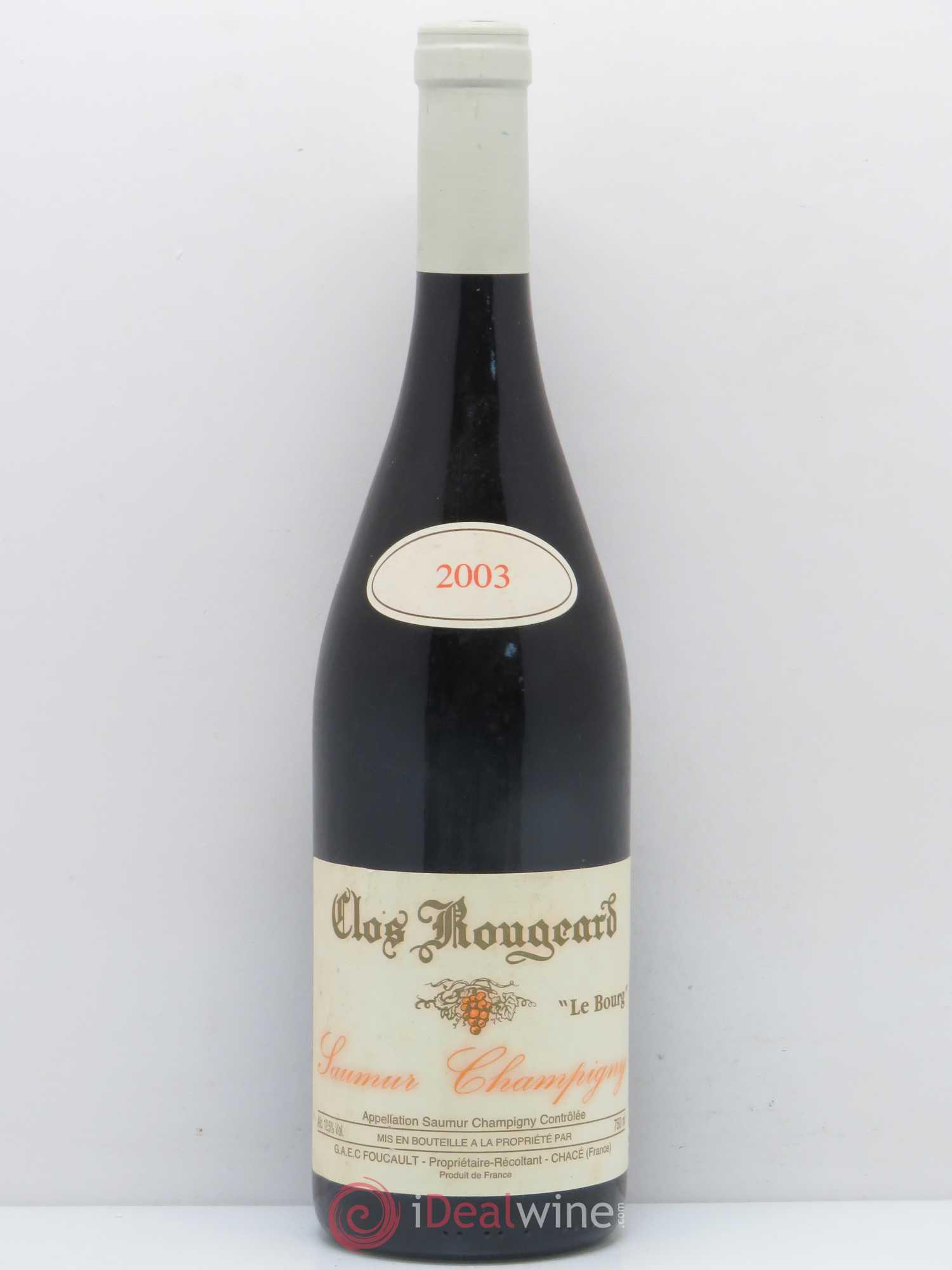 Saumur-Champigny Le Bourg Clos Rougeard 2003 - Lot de 1 bouteille - 0