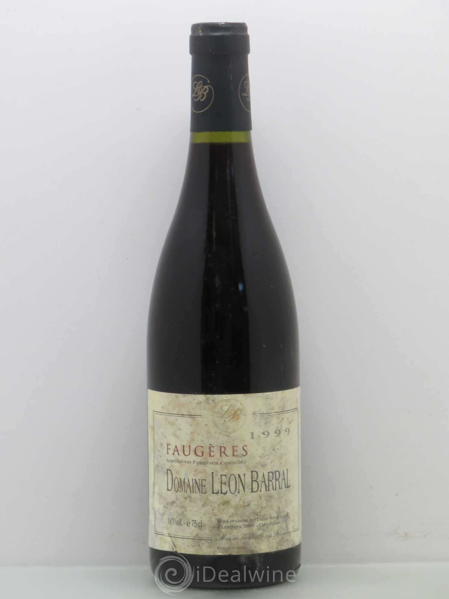 Faugères Jadis Domaine Léon Barral 1999 - Lot de 1 bouteille - 0