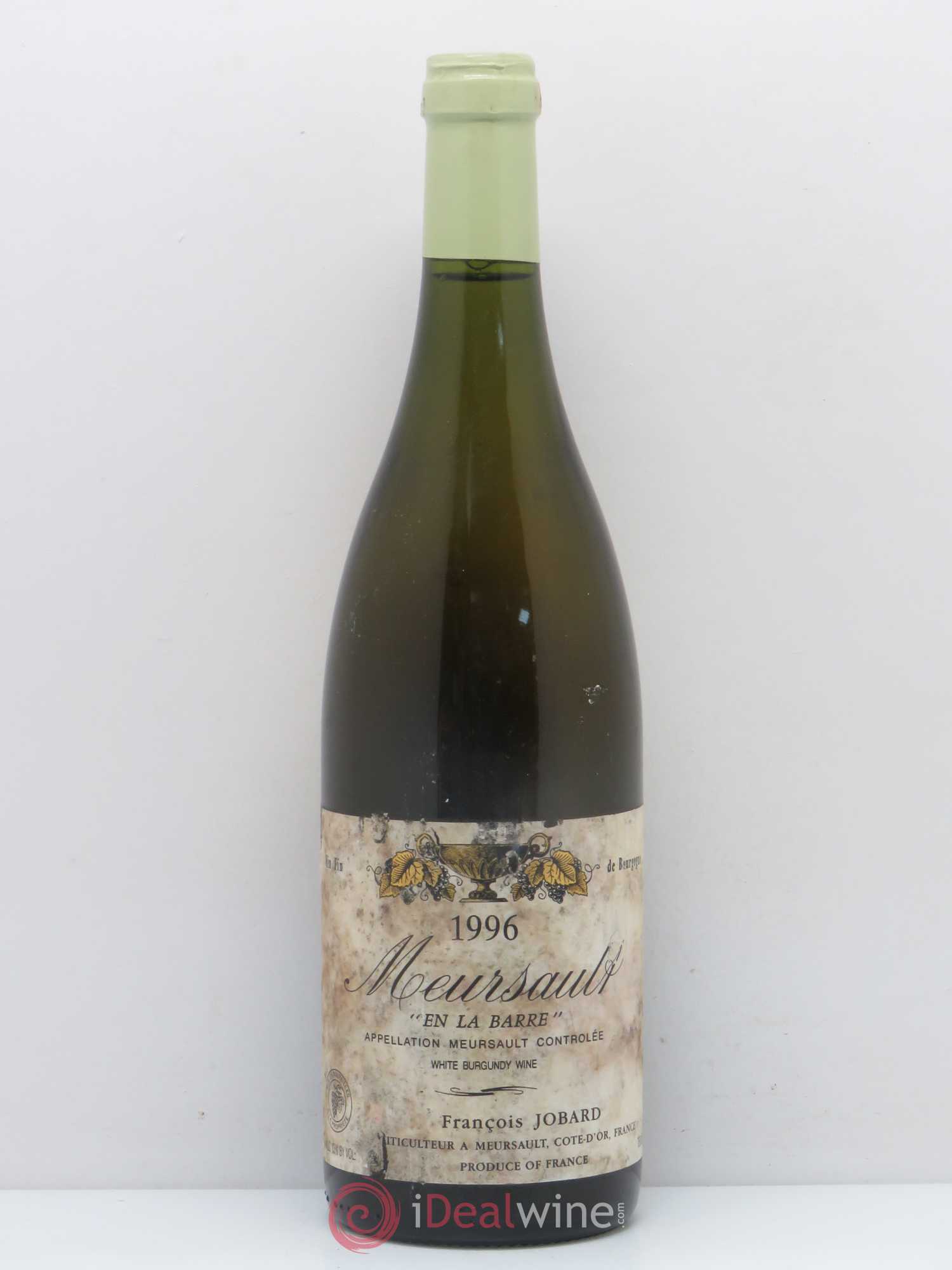 Meursault En la Barre François et Antoine Jobard (Domaine) 1996 - Lot de 1 bouteille - 0