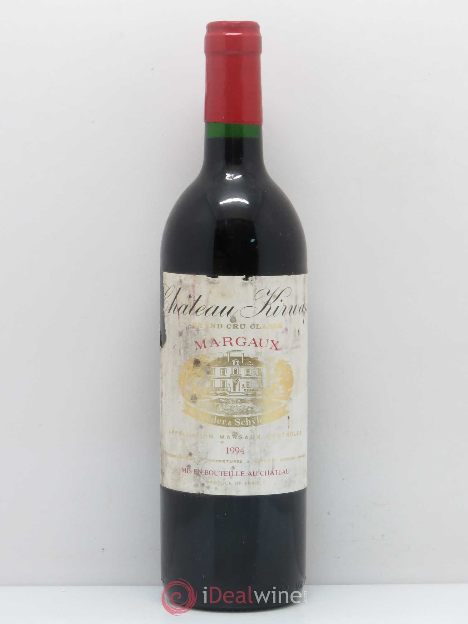 Château Kirwan 3ème Grand Cru Classé 1994 - Lot de 1 bouteille - 0