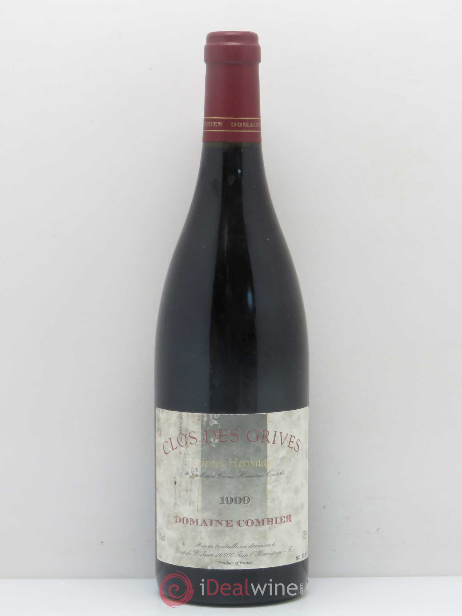 Crozes-Hermitage Clos des Grives Combier 1999 - Lot de 1 bouteille - 0