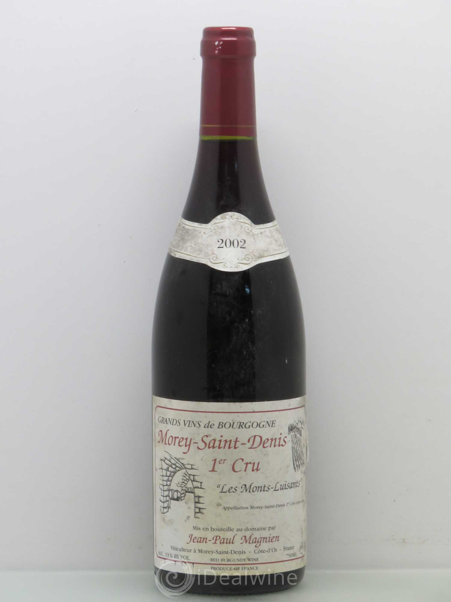 Morey-Saint-Denis 1er Cru Monts Luisants - J. P. Magnien 2002 - Posten von 1 Flasche - 0