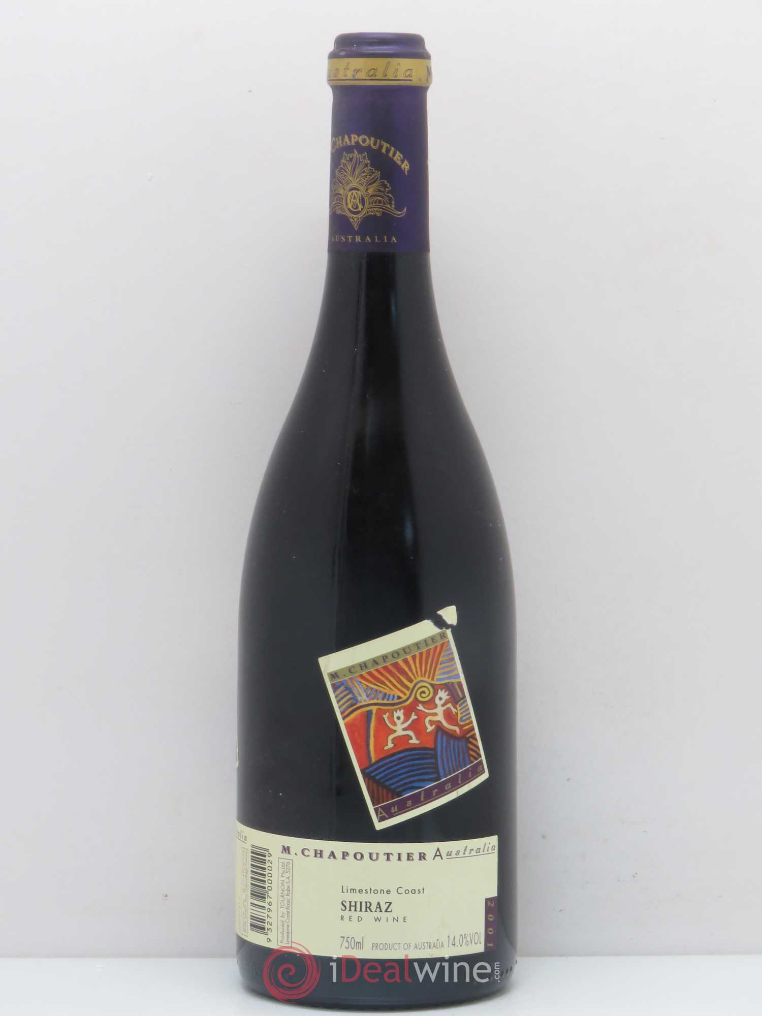 Australie Limestone Coast Shiraz Chapoutier 2001 - Posten von 1 Flasche - 1