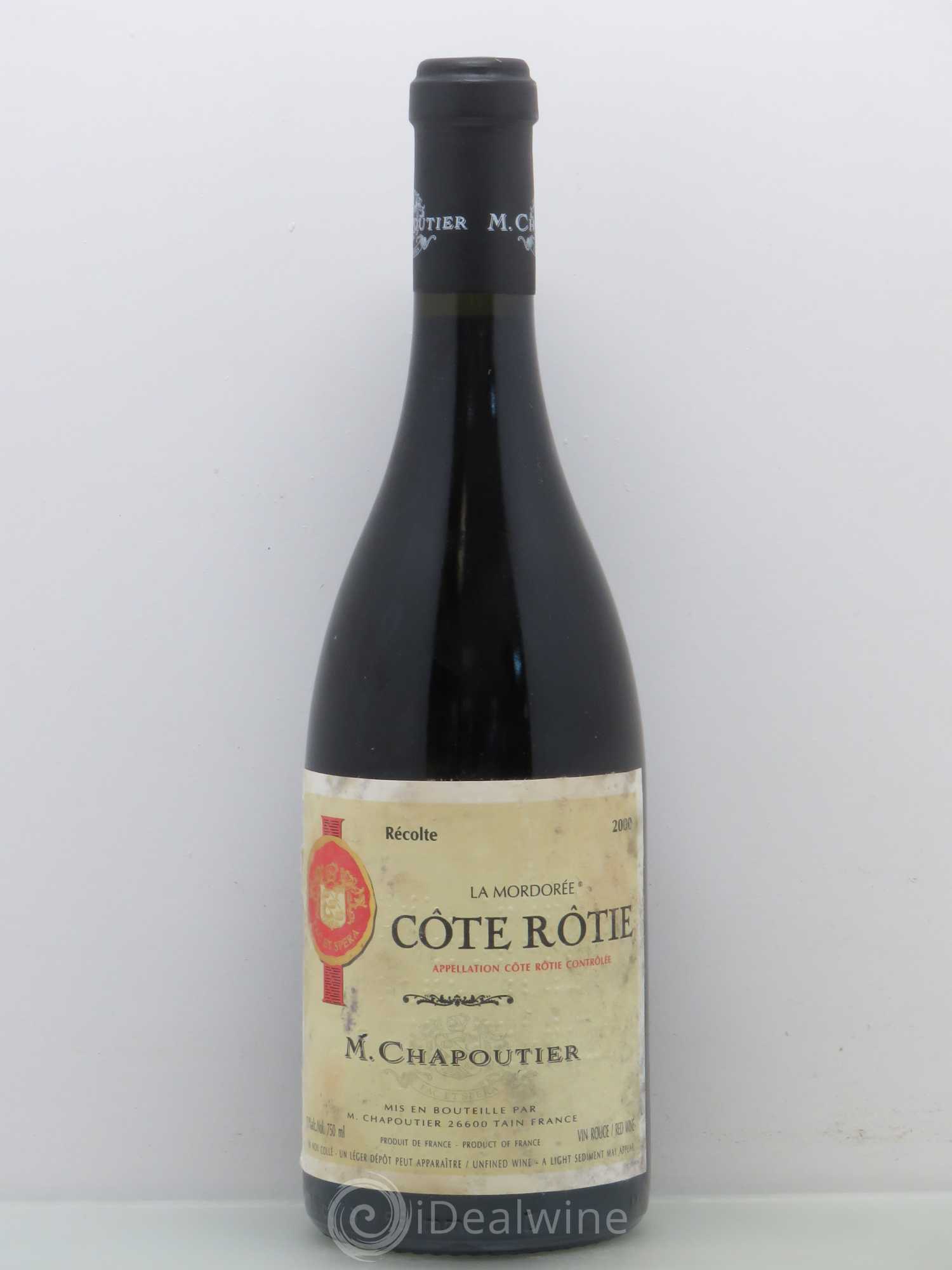 Côte-Rôtie La Mordorée Chapoutier 2000 - Lot de 1 bouteille - 0