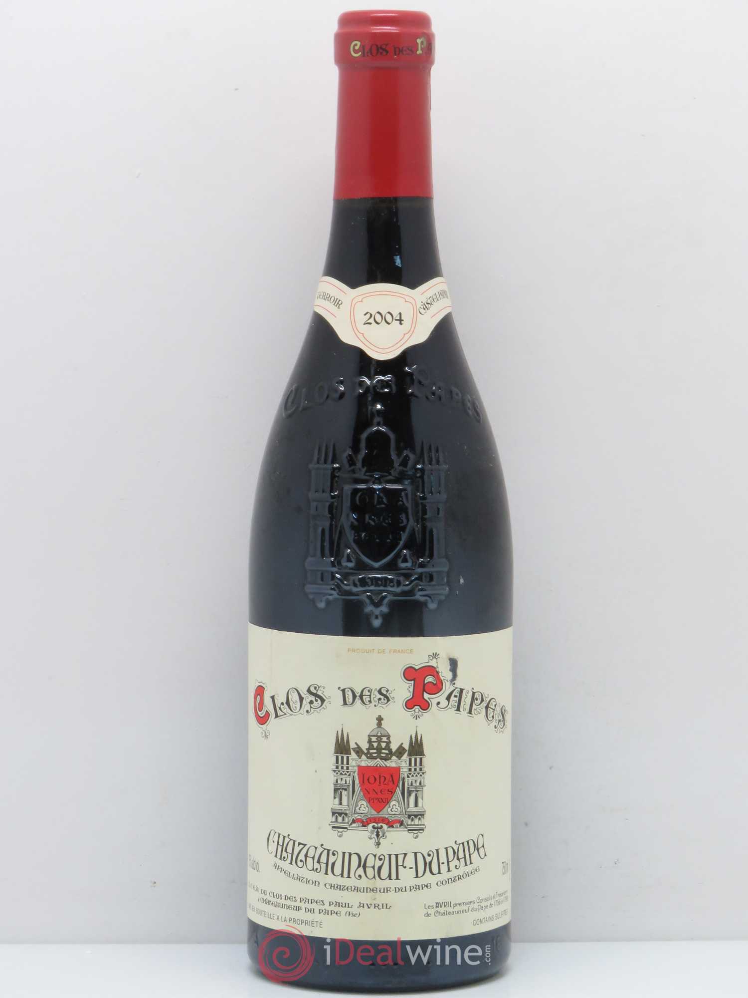 Châteauneuf-du-Pape Clos des Papes - Paul Avril 2004 - Lot de 1 bouteille - 0