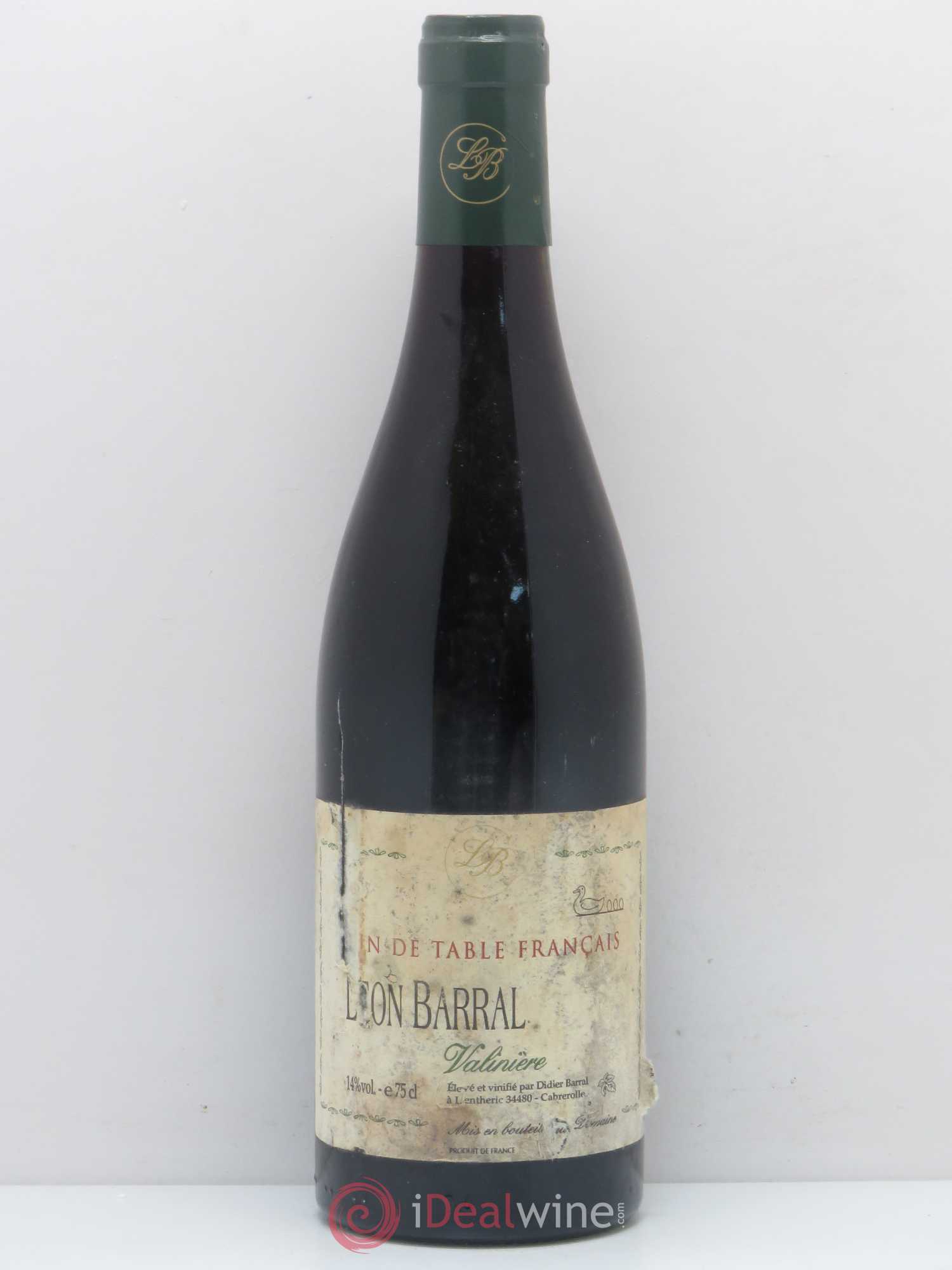 Vin de table Valinière Léon Barral 2000 - Posten von 1 Flasche - 0