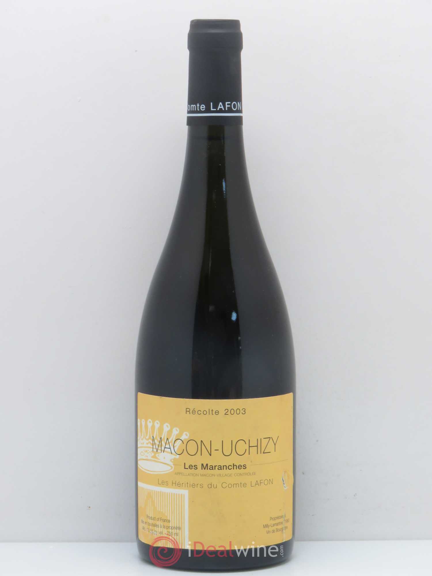 Mâcon Uchizy Les Maranches Héritiers du Comte Lafon (Domaine des) 2003 - Lot de 1 bouteille - 0