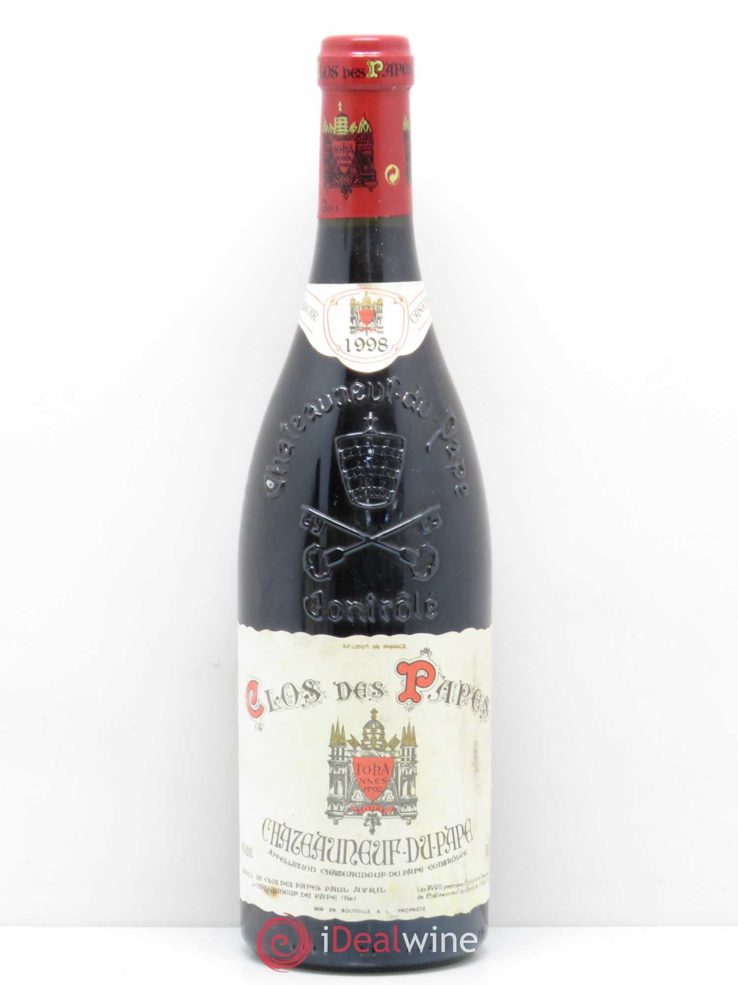 Châteauneuf-du-Pape Clos des Papes - Paul Avril 1998 - Lot de 1 bouteille - 0