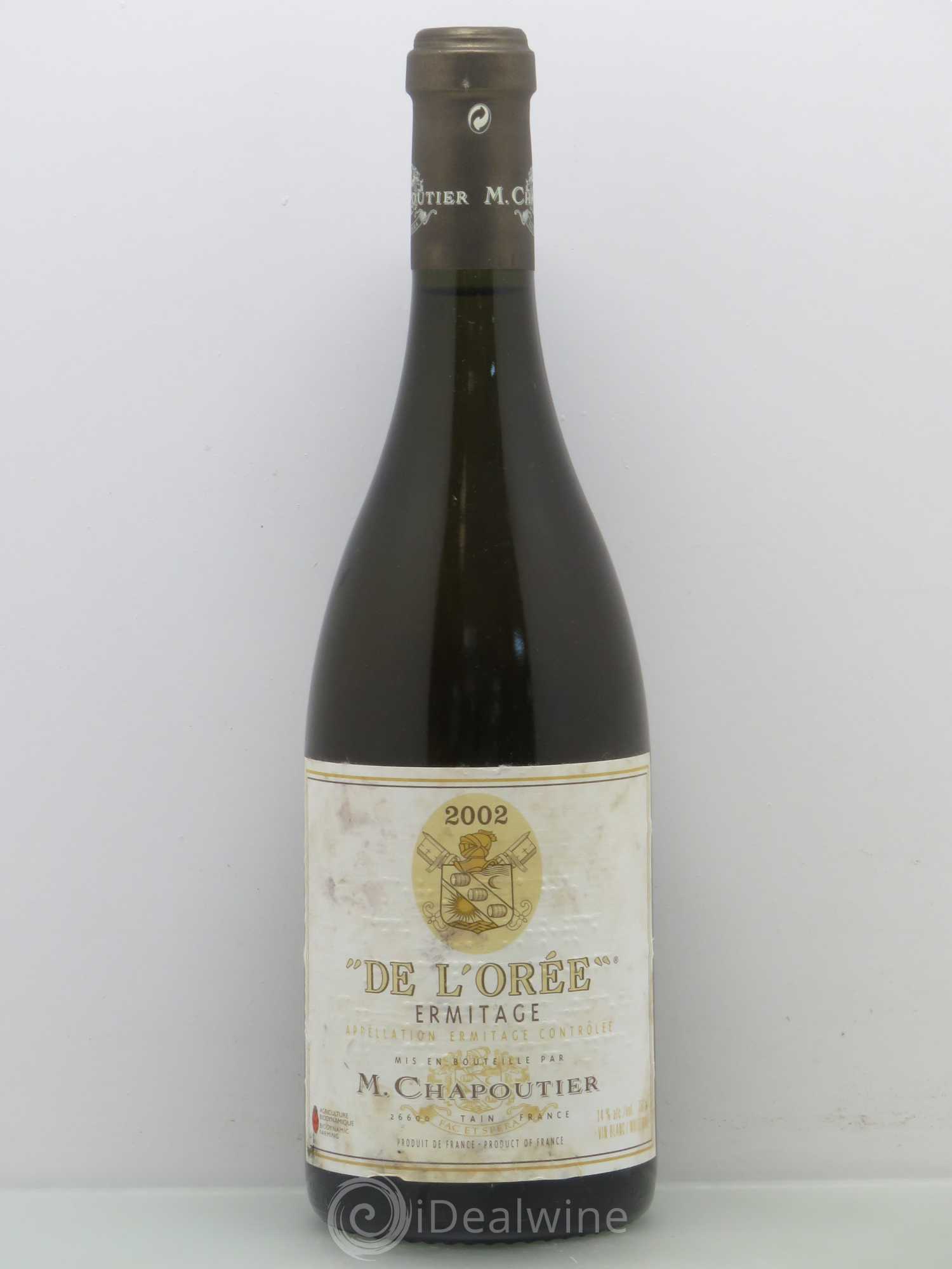 Hermitage Ermitage de l'Orée Chapoutier 2002 - Lot de 1 bouteille - 0