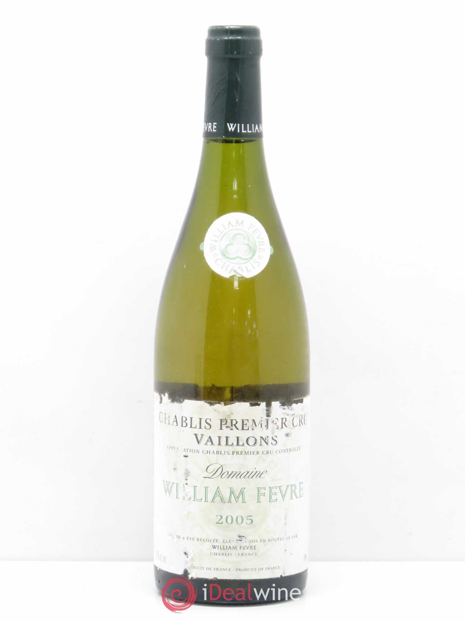 Chablis 1er Cru Vaillons William Fèvre 2005 - Lot de 1 bouteille - 0