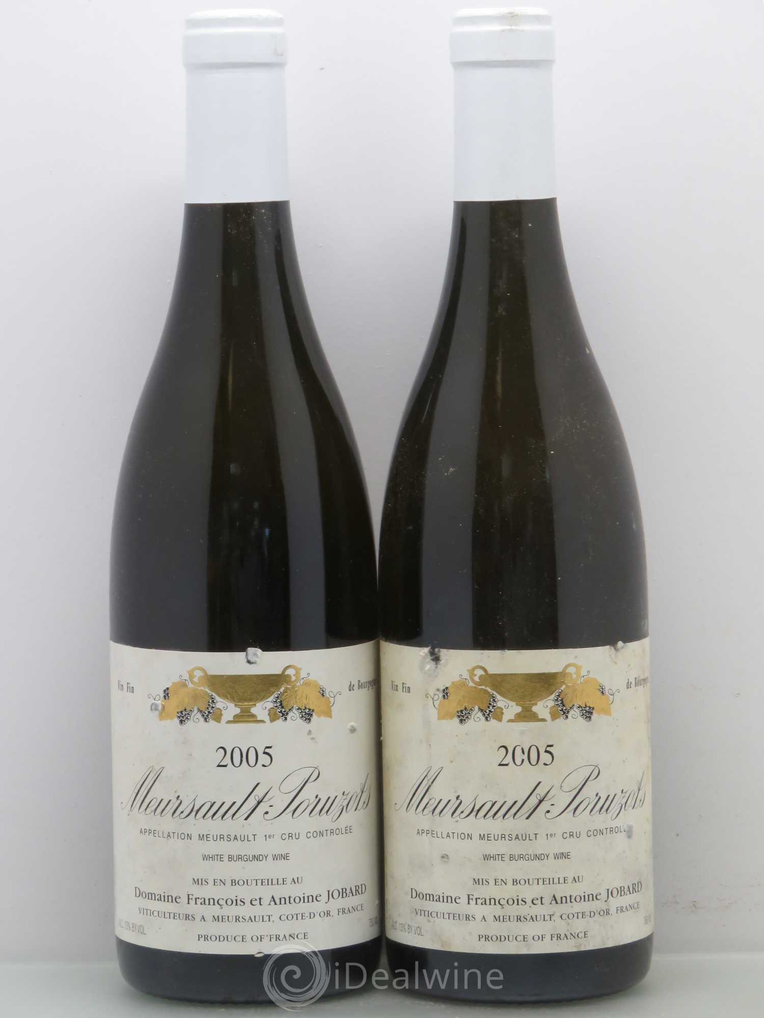 Meursault 1er Cru Poruzots François et Antoine Jobard (Domaine) 2005 - Lot de 2 bouteilles - 0
