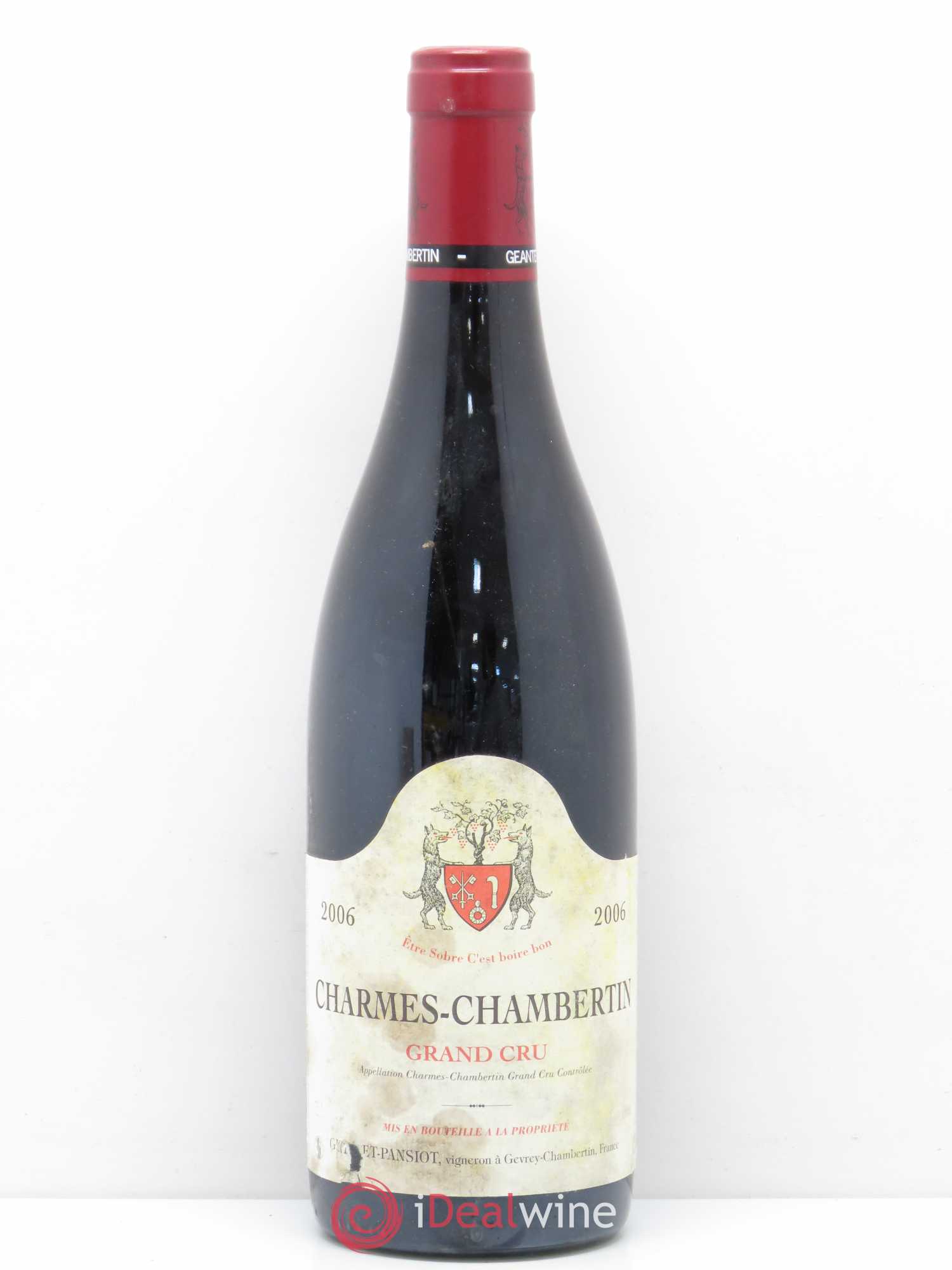 Charmes-Chambertin Grand Cru Geantet-Pansiot 2006 - Lot de 1 bouteille - 0