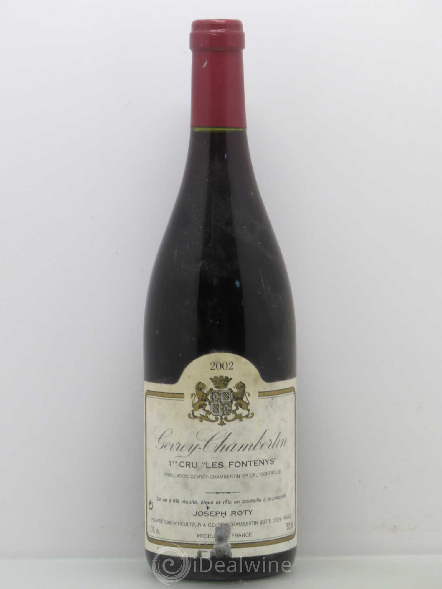 Gevrey-Chambertin 1er Cru Les Fontenys Joseph Roty (Domaine) 2002 - Lot de 1 bouteille - 0