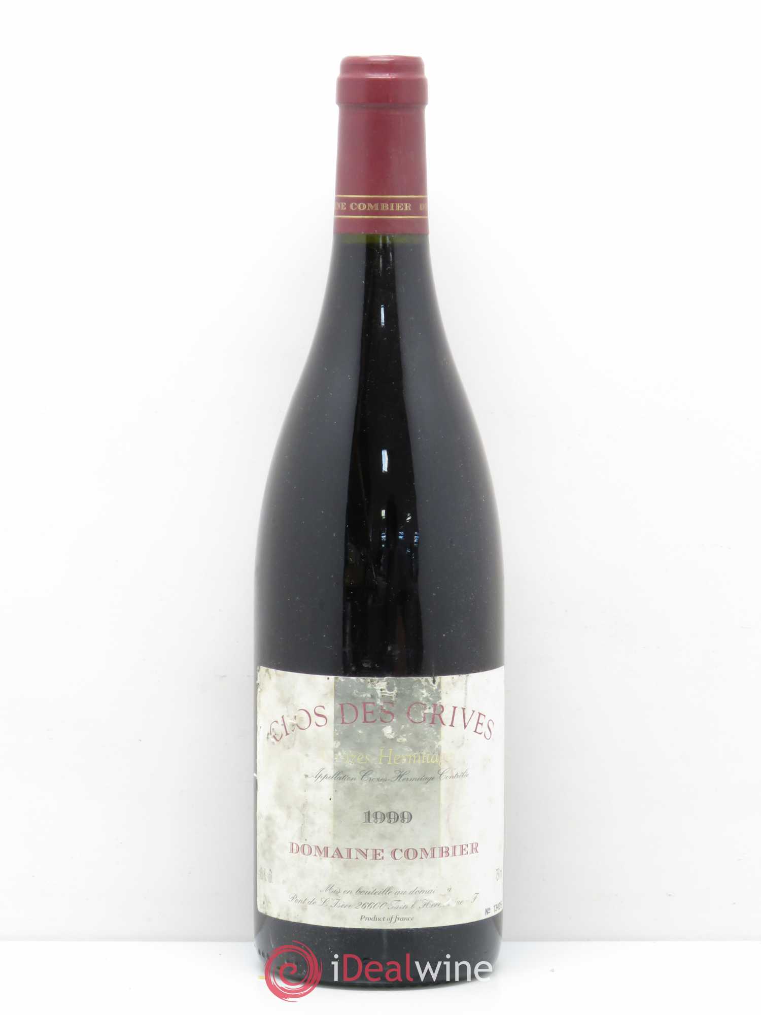 Crozes-Hermitage Clos des Grives Combier 1999 - Lot de 1 bouteille - 0