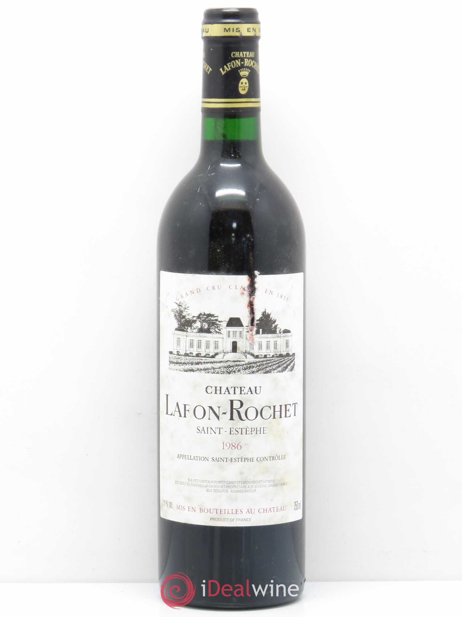Château Lafon Rochet 4ème Grand Cru Classé 1986 - Lot de 1 bouteille - 0
