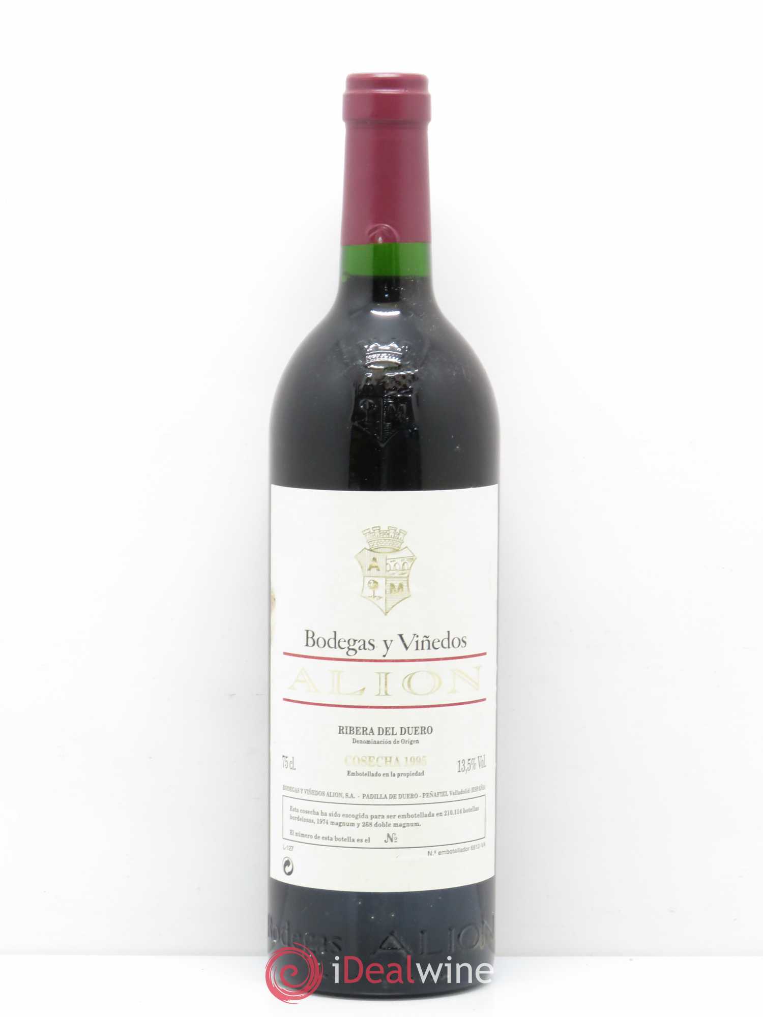 Ribera Del Duero DO Vega Sicilia Alion Famille Alvarez 1995 - Lot de 1 bouteille - 0