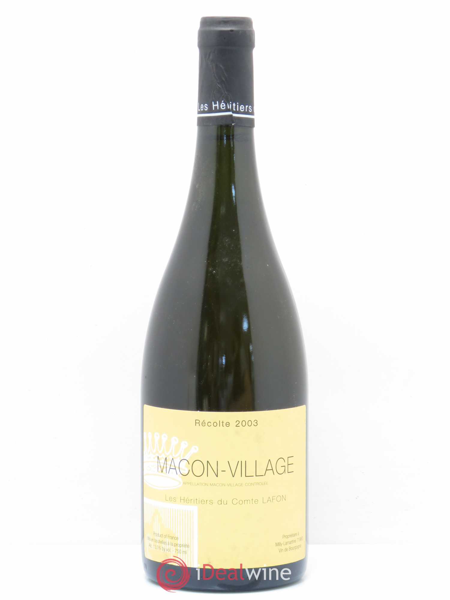 Mâcon Heritiers Comtes Lafon 2003 - Posten von 1 Flasche - 0