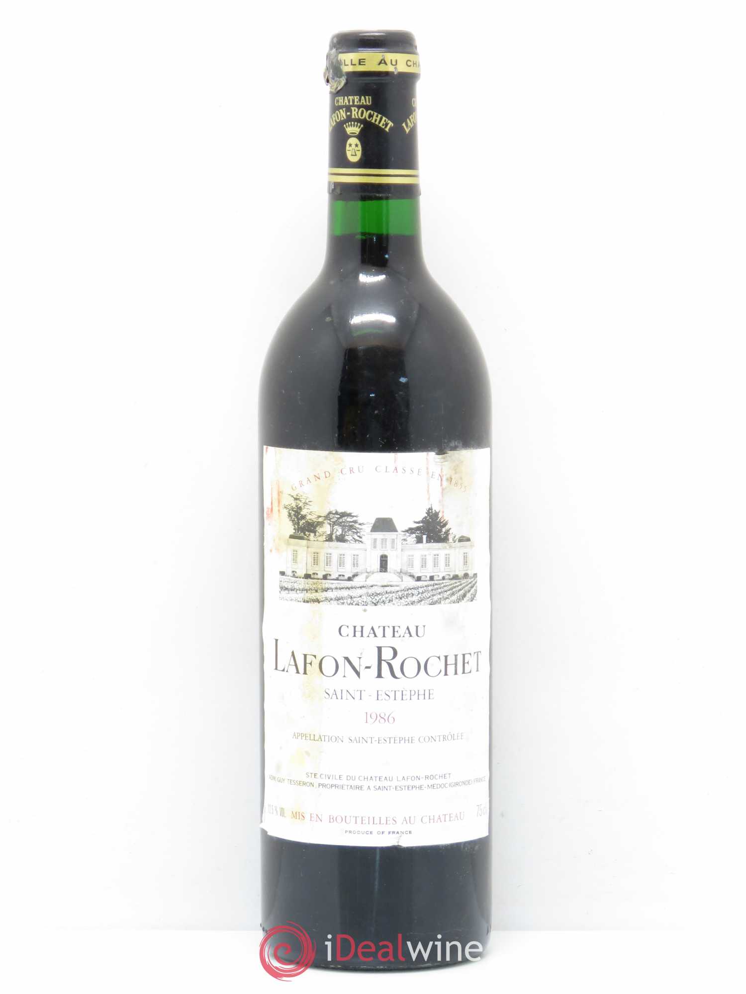 Château Lafon Rochet 4ème Grand Cru Classé 1986 - Lot de 1 bouteille - 0