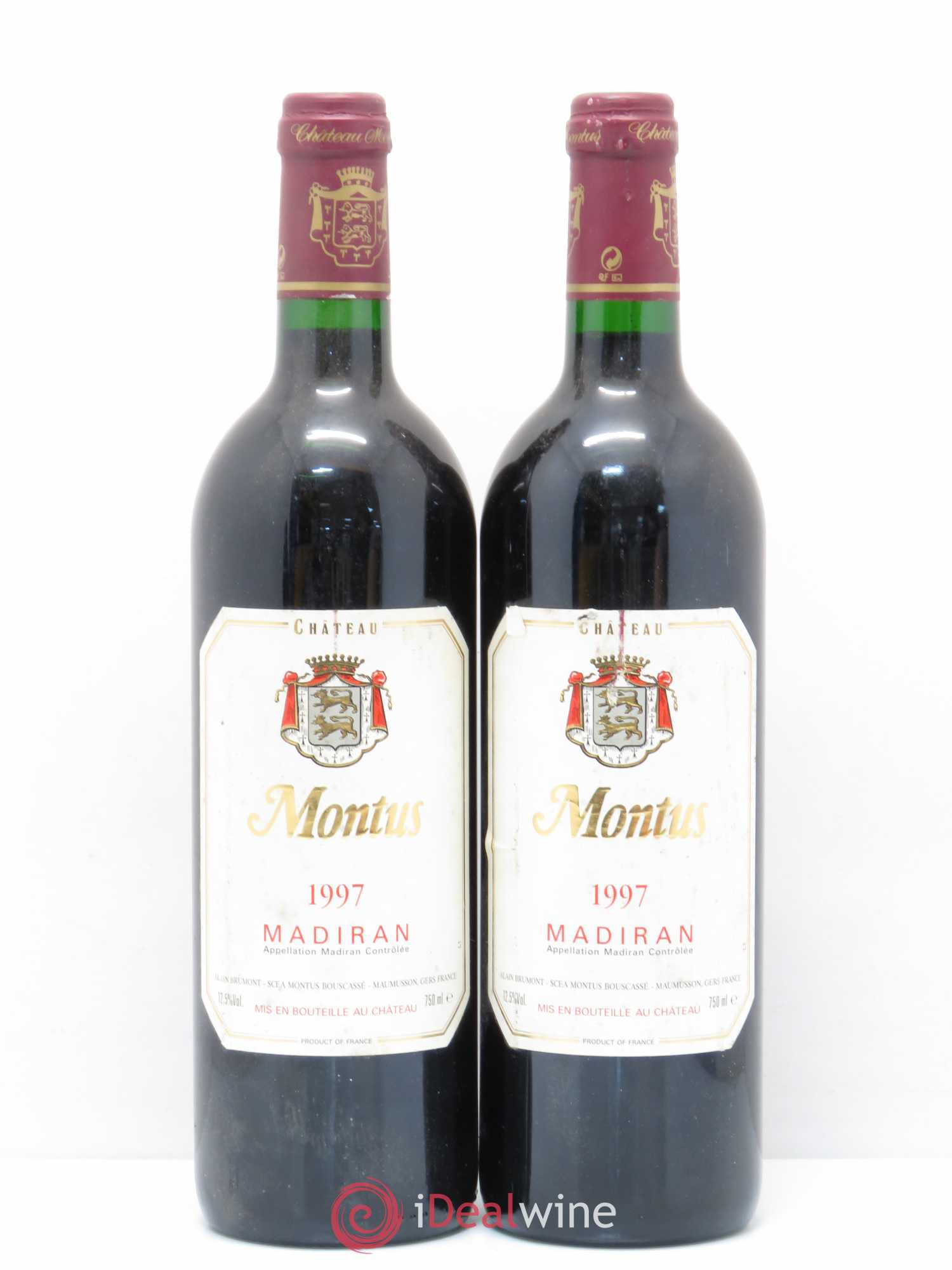 Madiran Château Montus Alain Brumont 1997 - Lot de 2 bouteilles - 0