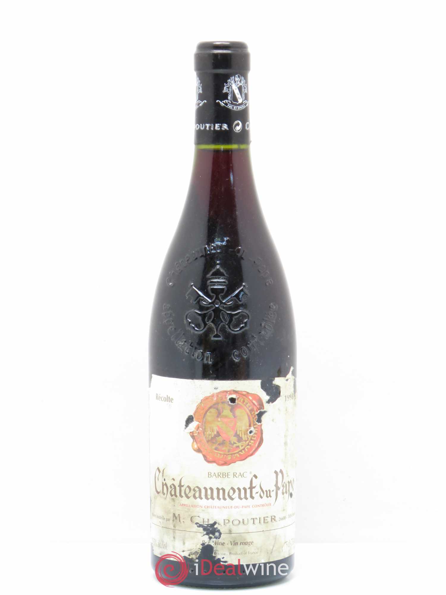 Châteauneuf-du-Pape Barbe Rac Chapoutier 1998 - Lot de 1 bouteille - 0