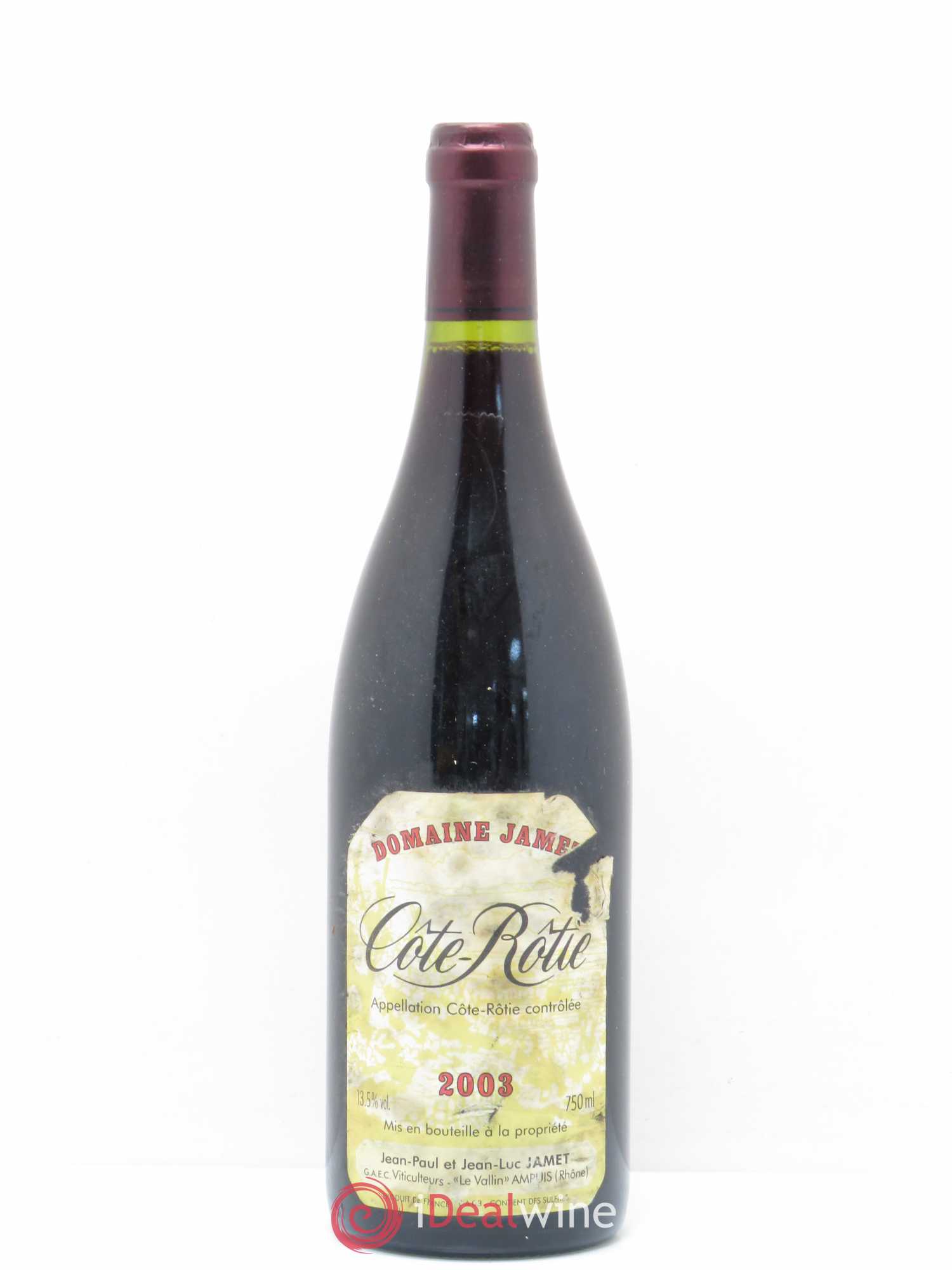Côte-Rôtie Jamet (Domaine) 2003 - Lot de 1 bouteille - 0