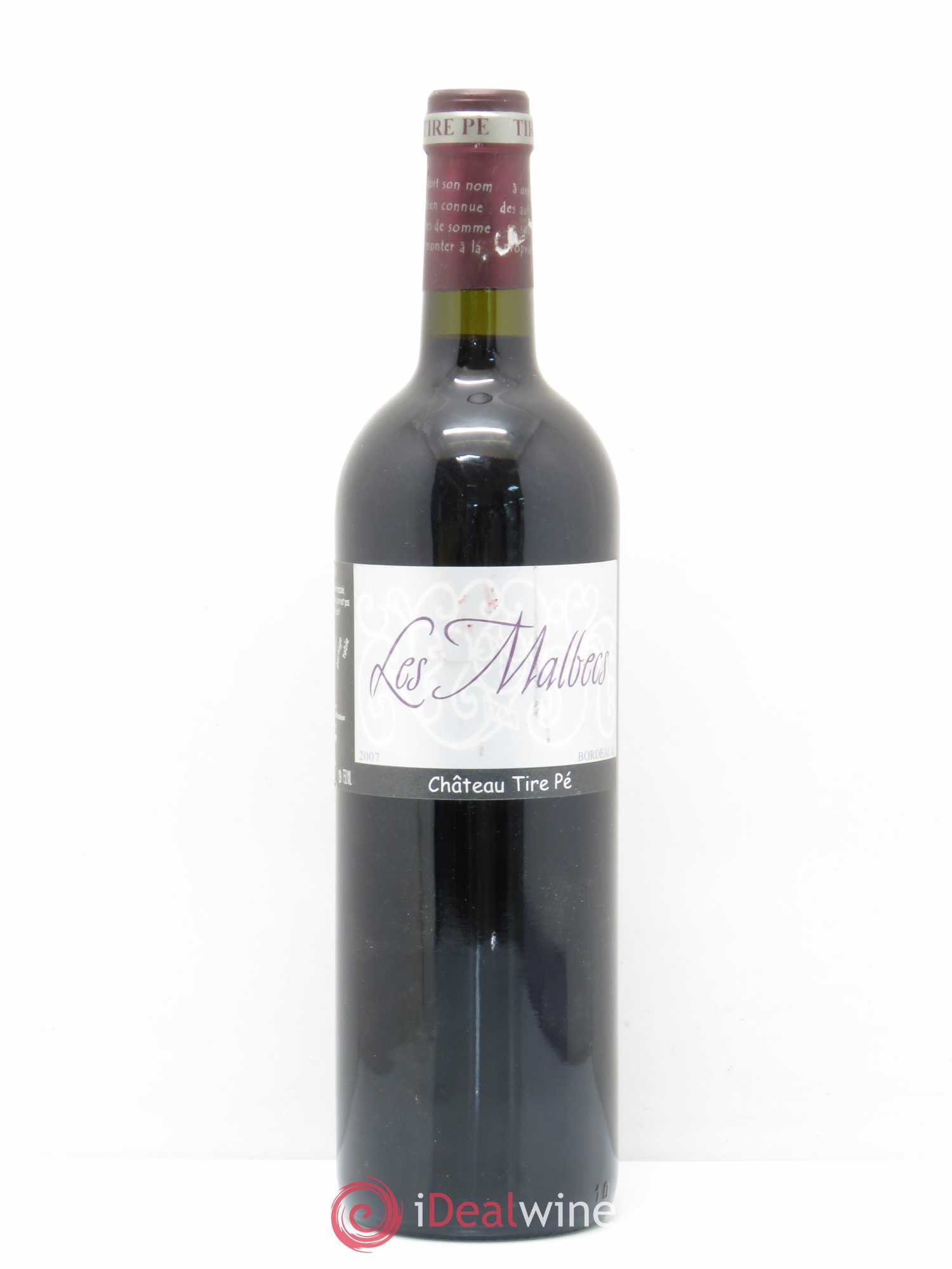 Bordeaux Les Malbecs Chateau Tire Pé 2007 - Posten von 1 Flasche - 0