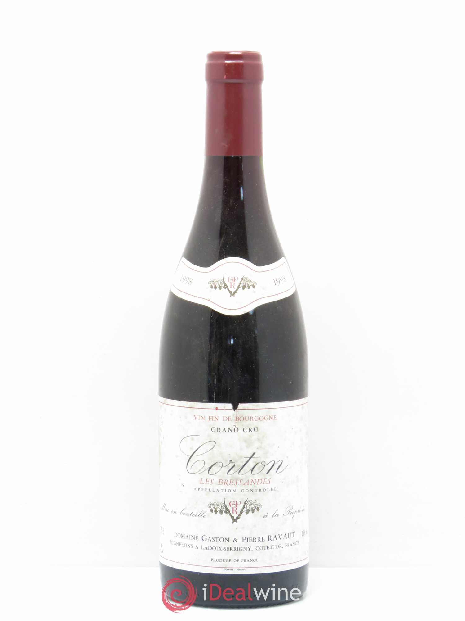 Corton Grand Cru Les Bressandes Gaston et Pierre Ravaut 1998 - Posten von 1 Flasche - 0