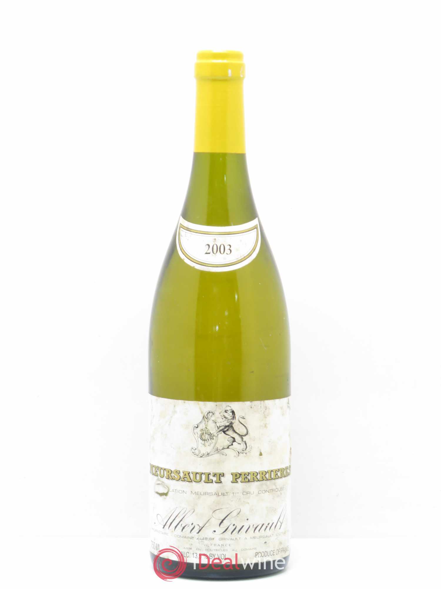 Meursault 1er Cru Perrières Albert Grivault 2003 - Lot de 1 bouteille - 0