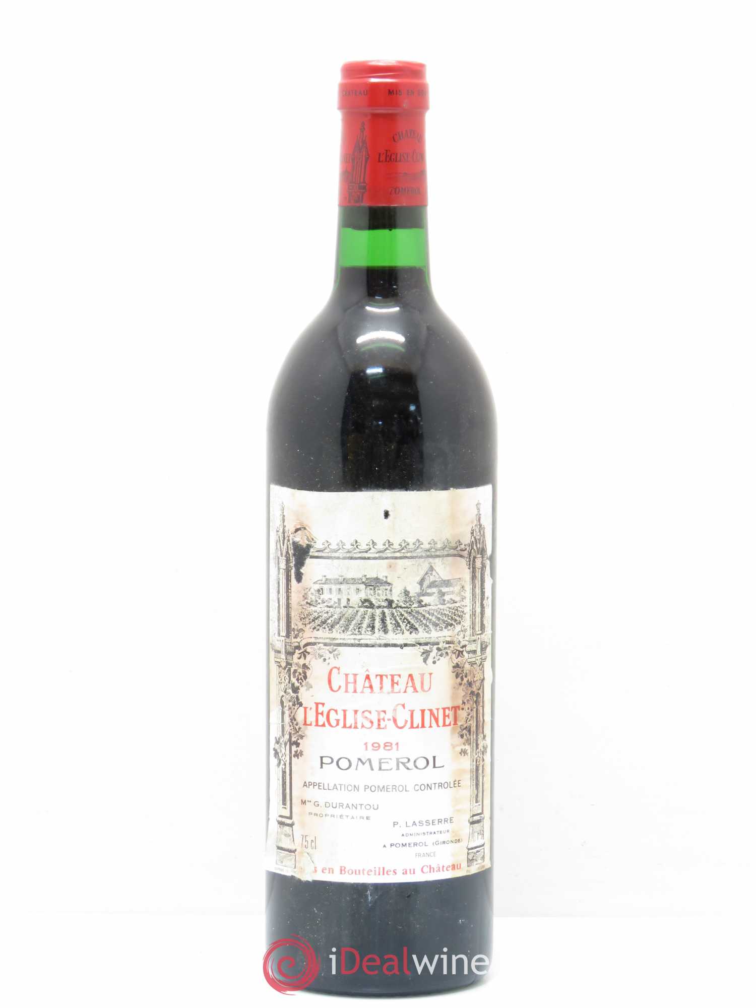 Château l' Église Clinet 1981 - Lot de 1 bouteille - 0