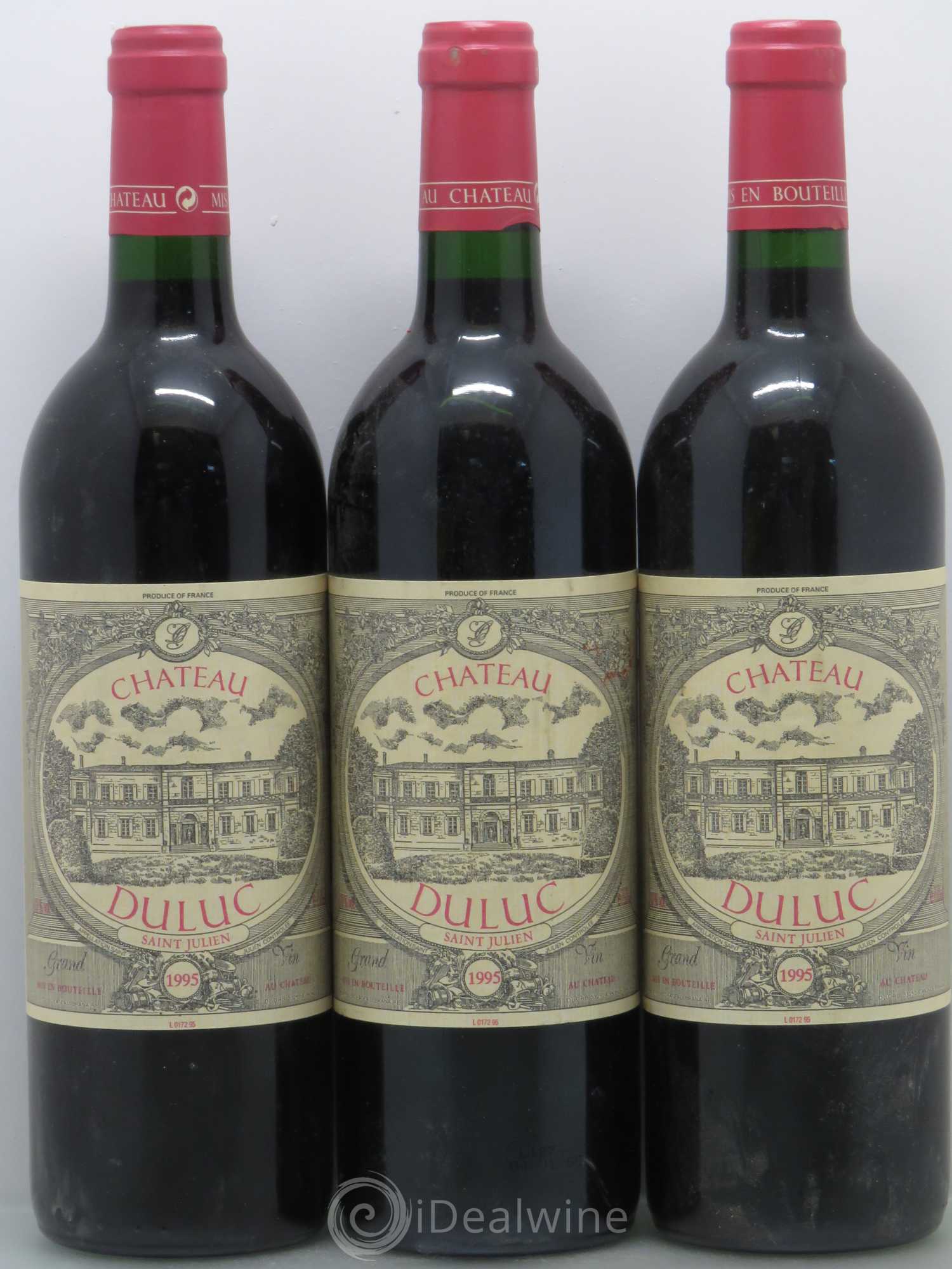 Duluc de Branaire Second Vin 1995 - Lot de 3 bouteilles - 0