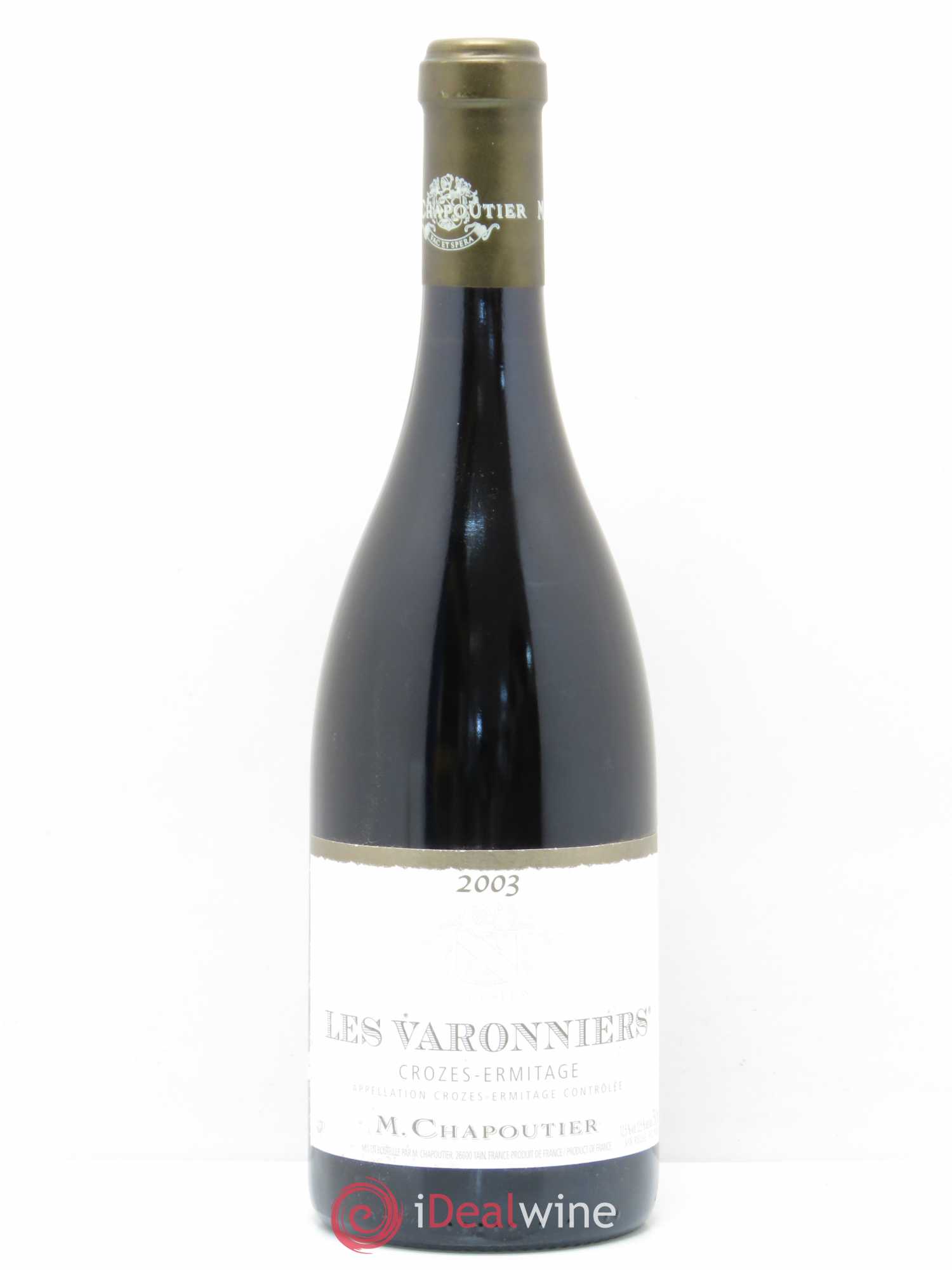 Crozes-Hermitage Les Varonniers Chapoutier 2003 - Lot de 1 bouteille - 0